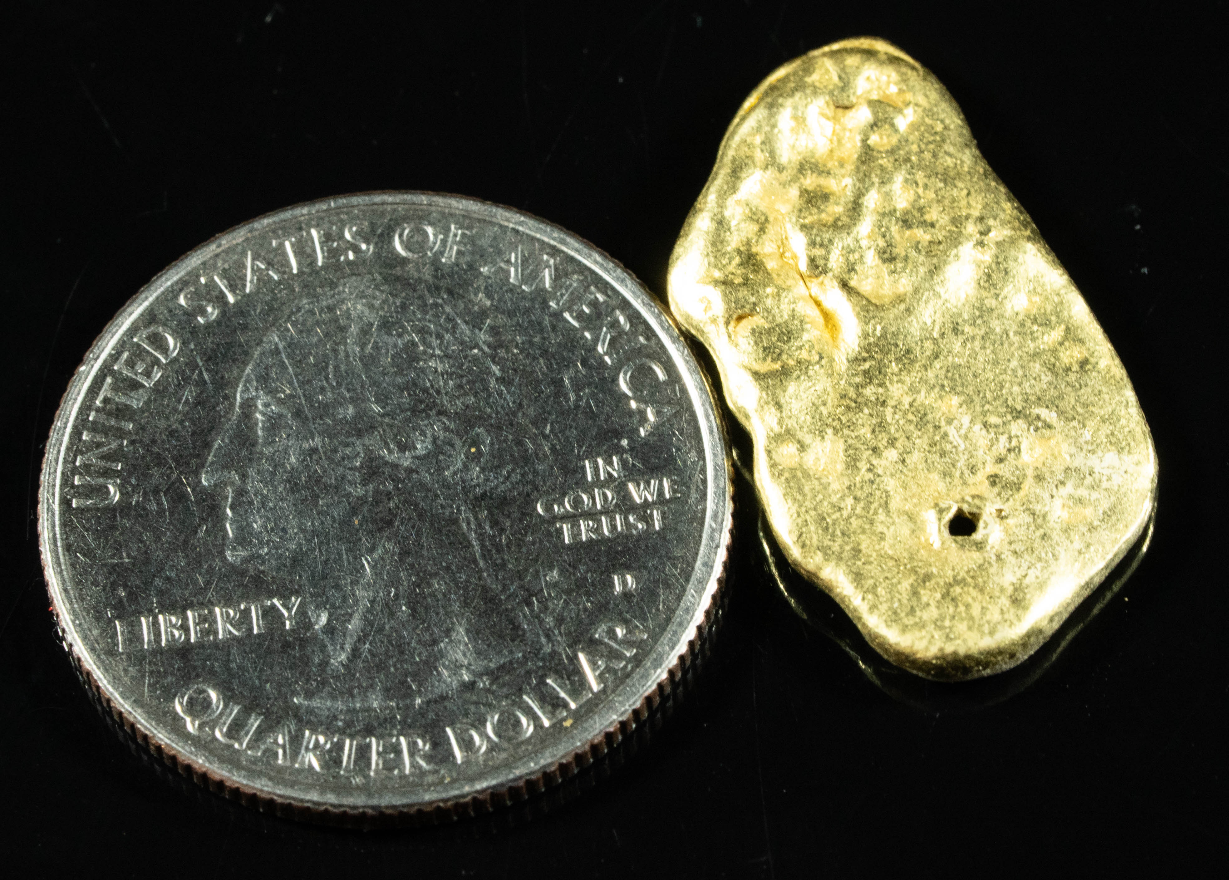 #537 Alaskan BC Natural Gold Nugget 7.77 Grams Genuine