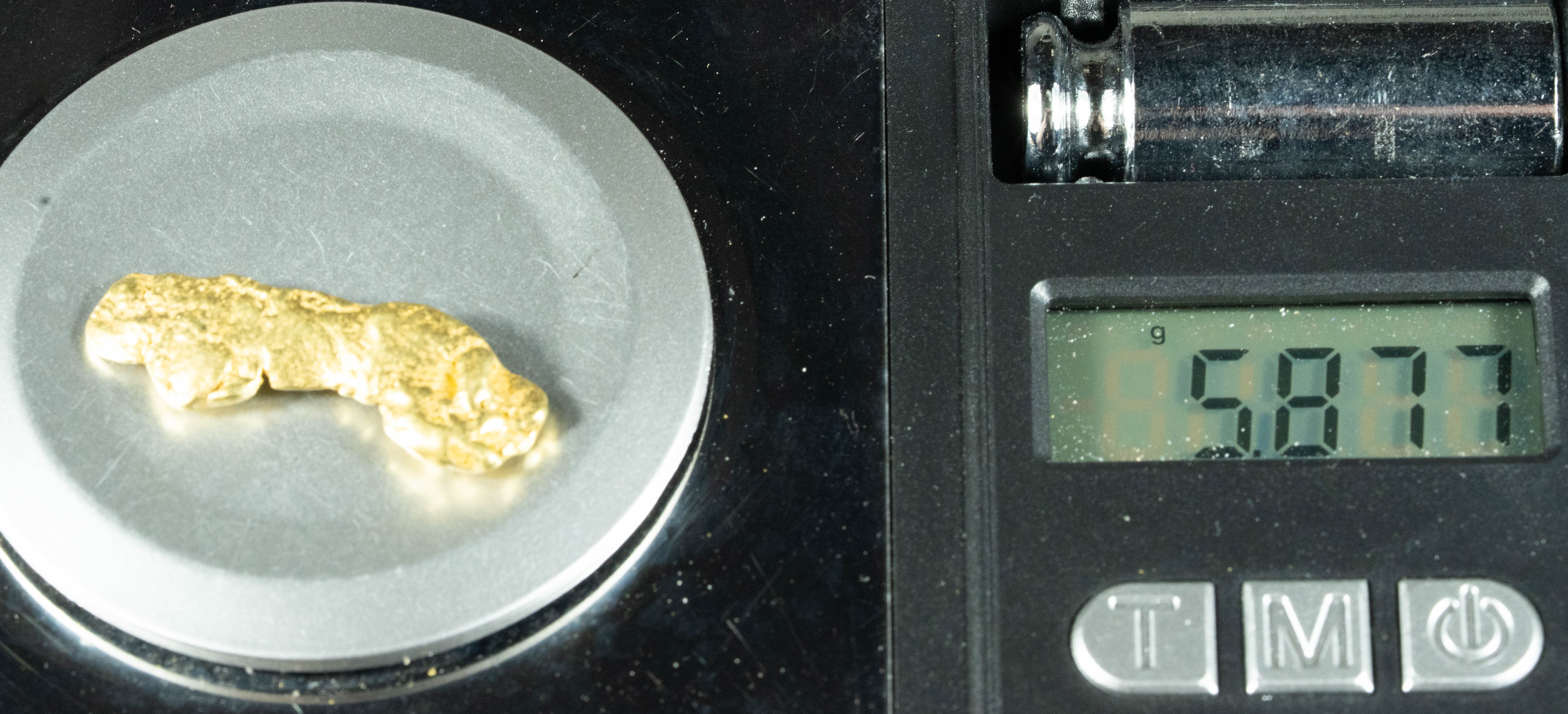 #538 Alaskan BC Natural Gold Nugget 5.87 Grams Genuine