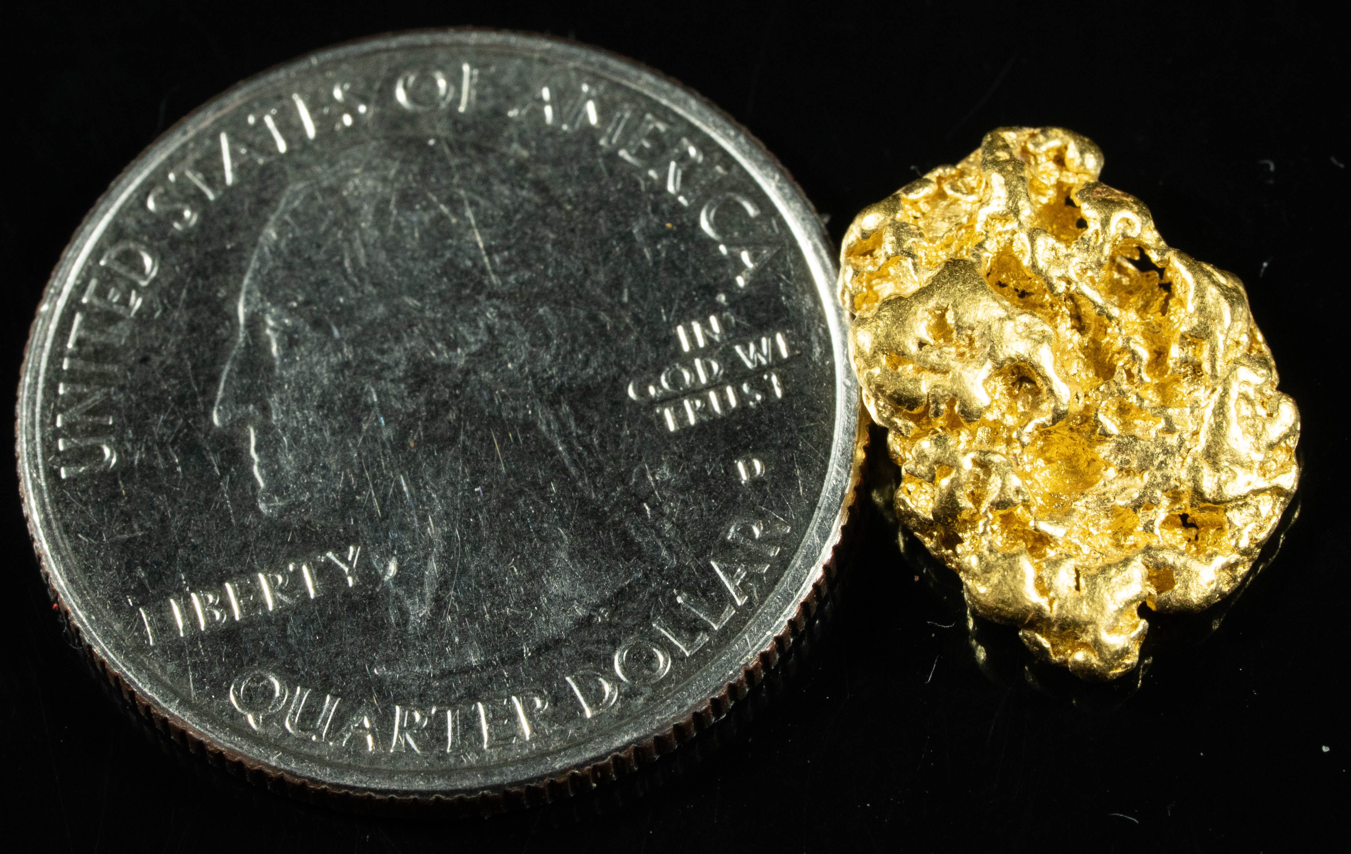 #957 Natural Gold Nugget Australian 3.96 Grams Genuine