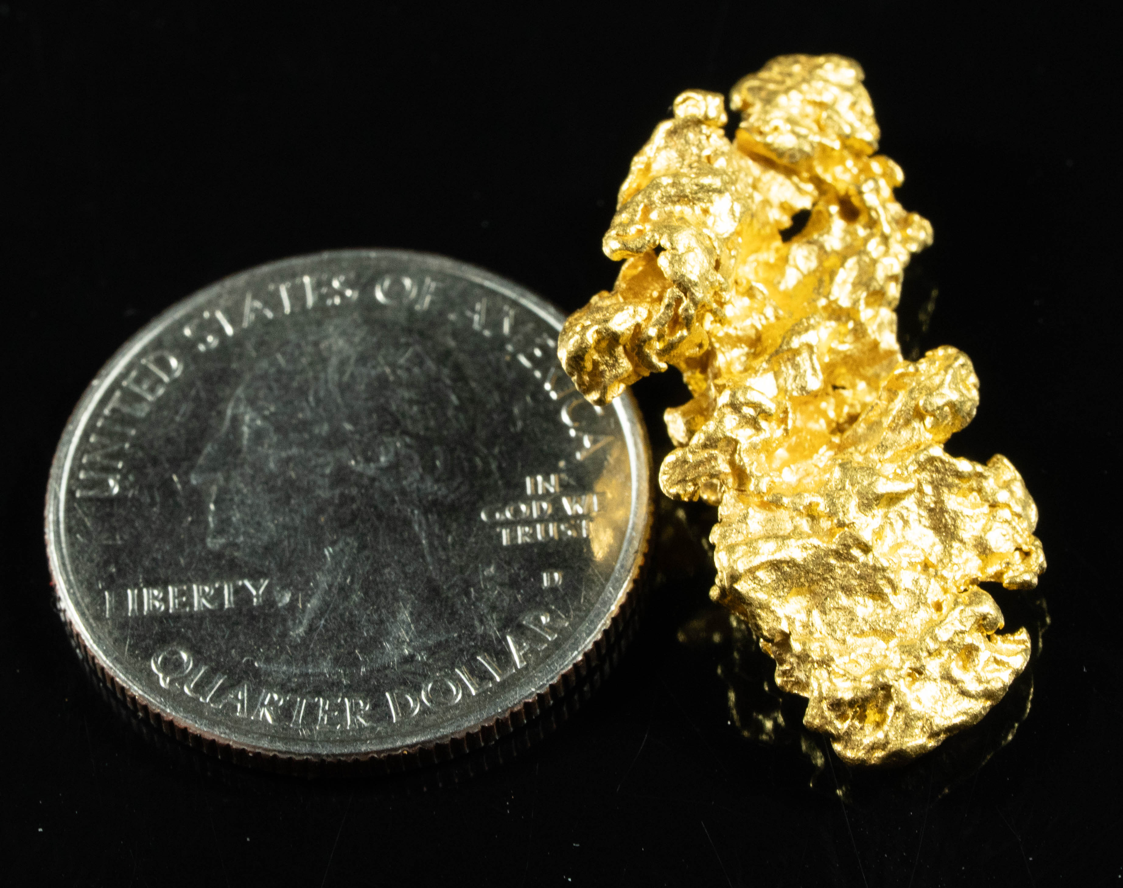 #1199 Natural Gold Nugget Australian 12.60 Grams Genuine