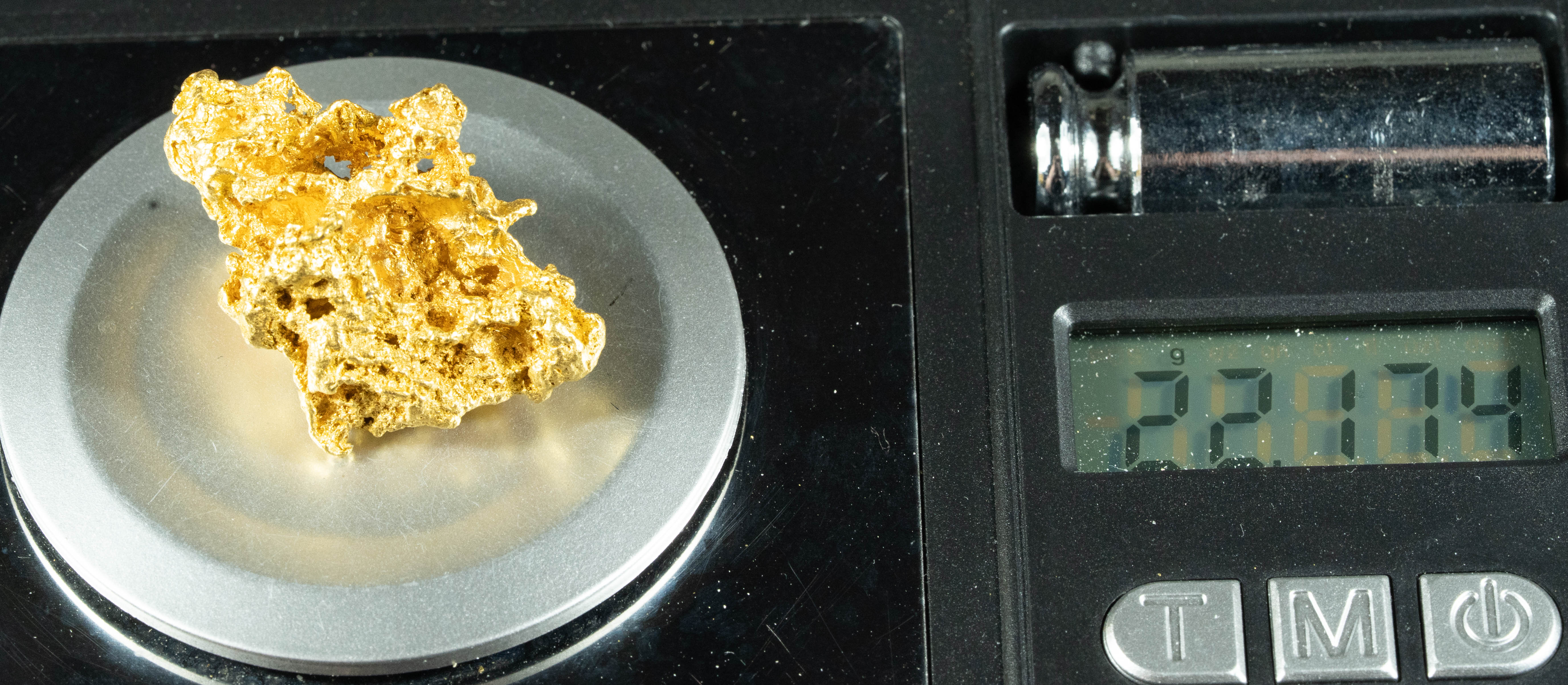 #1228 Natural Gold Nugget Australian 22.17 Grams Genuine