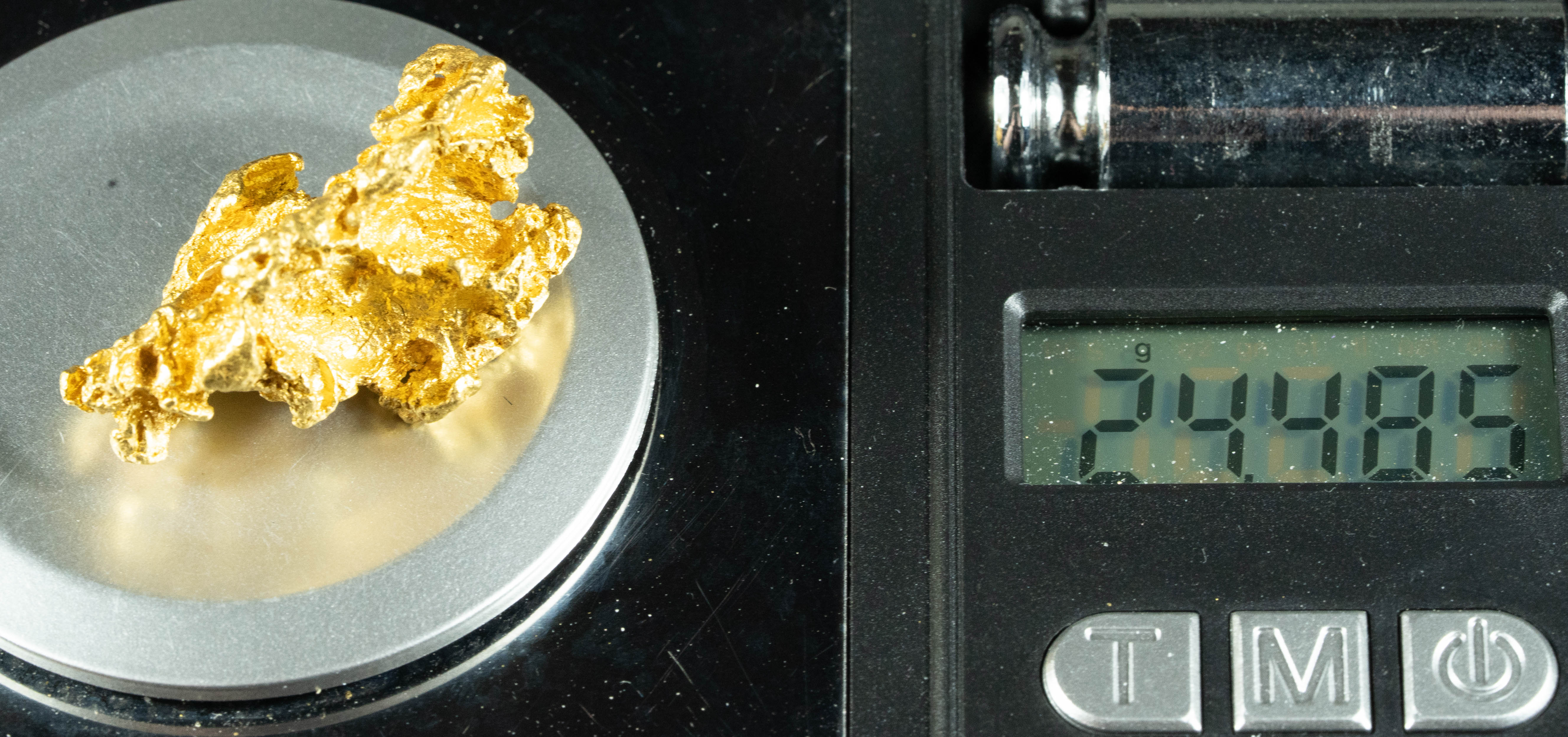 #1229 Natural Gold Nugget Australian 24.48 Grams Genuine