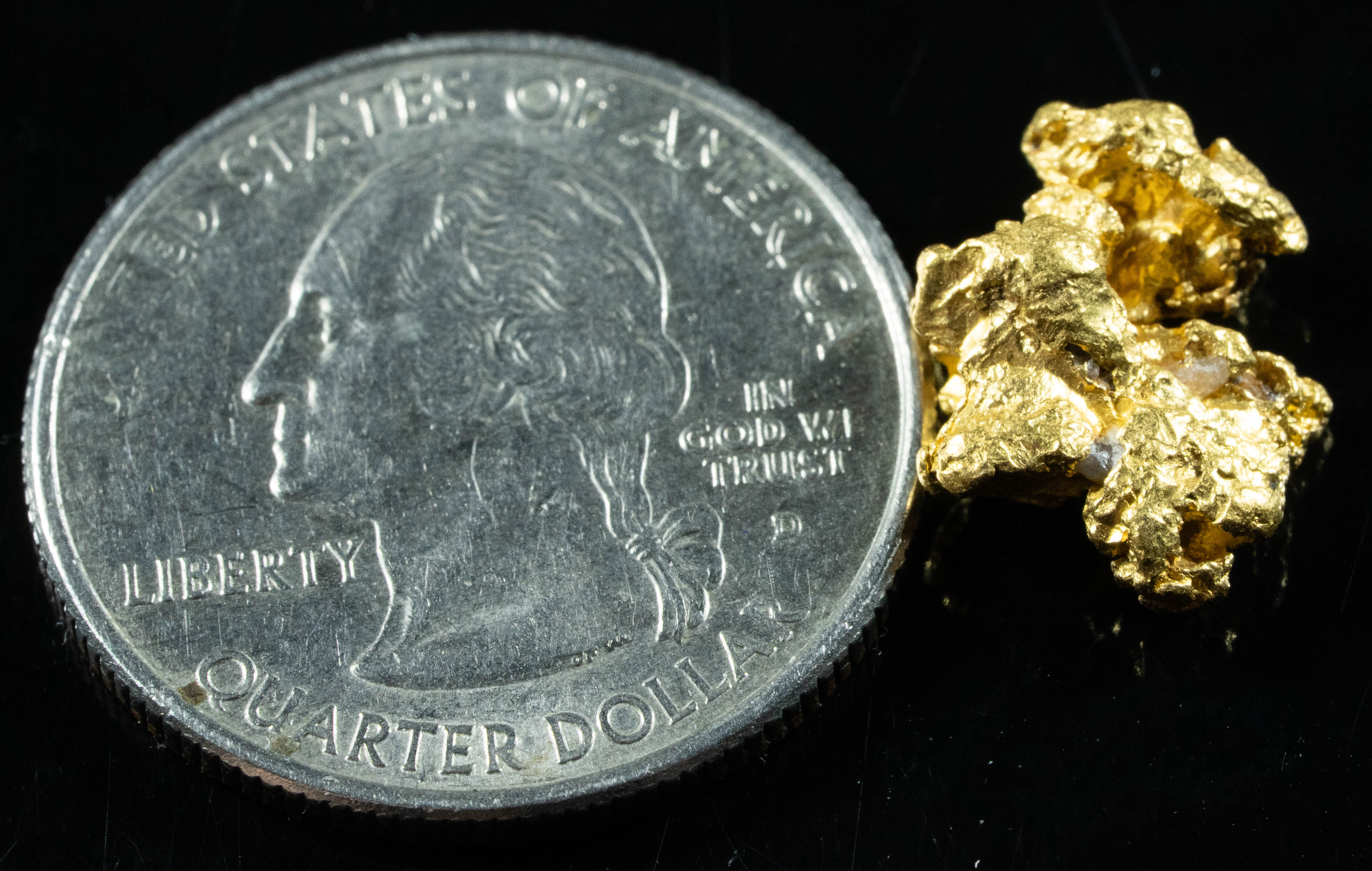 #1027 Natural Gold Nugget Australian 3.91 Grams Genuine