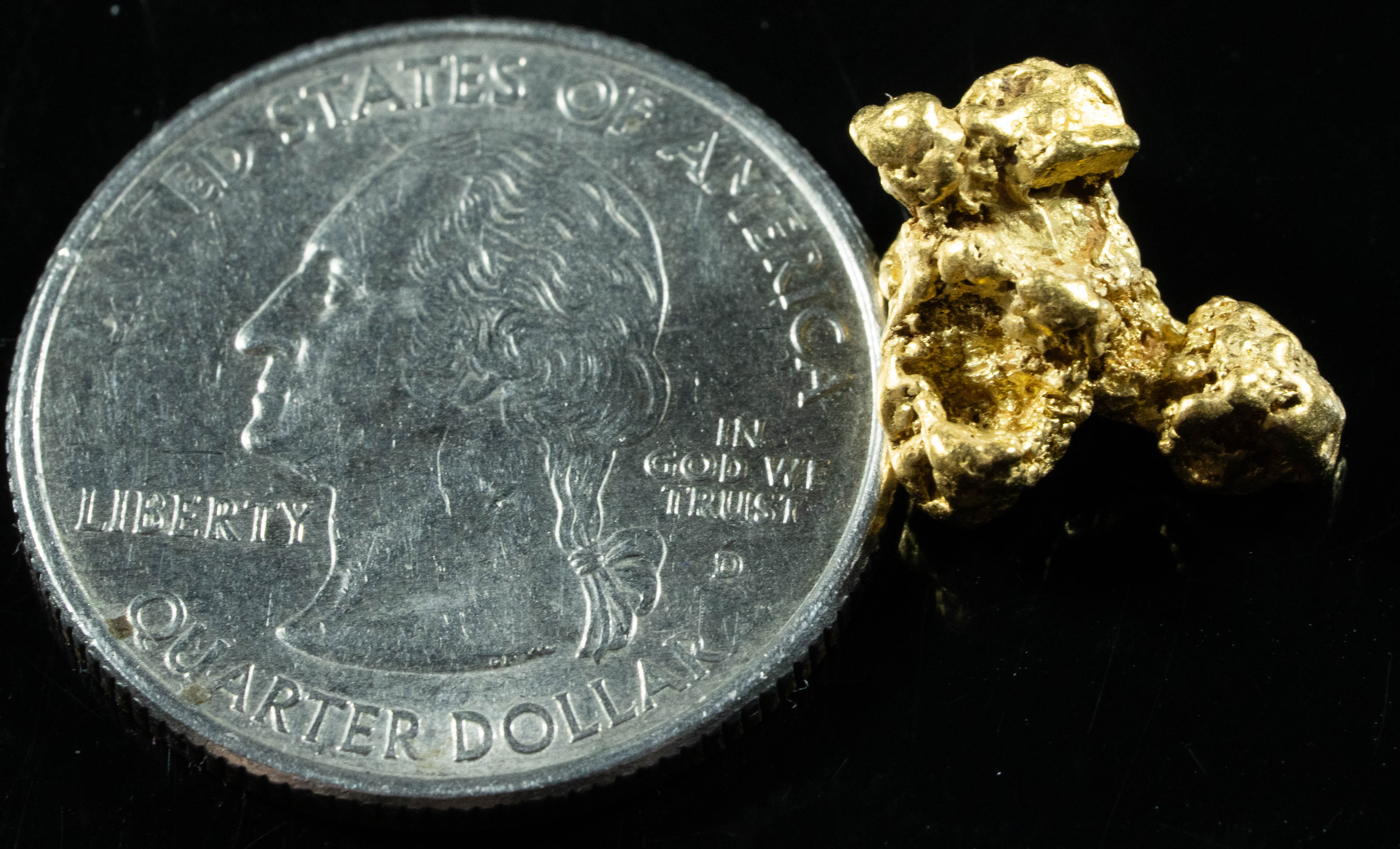 #1028 Natural Gold Nugget Australian 4.92 Grams Genuine
