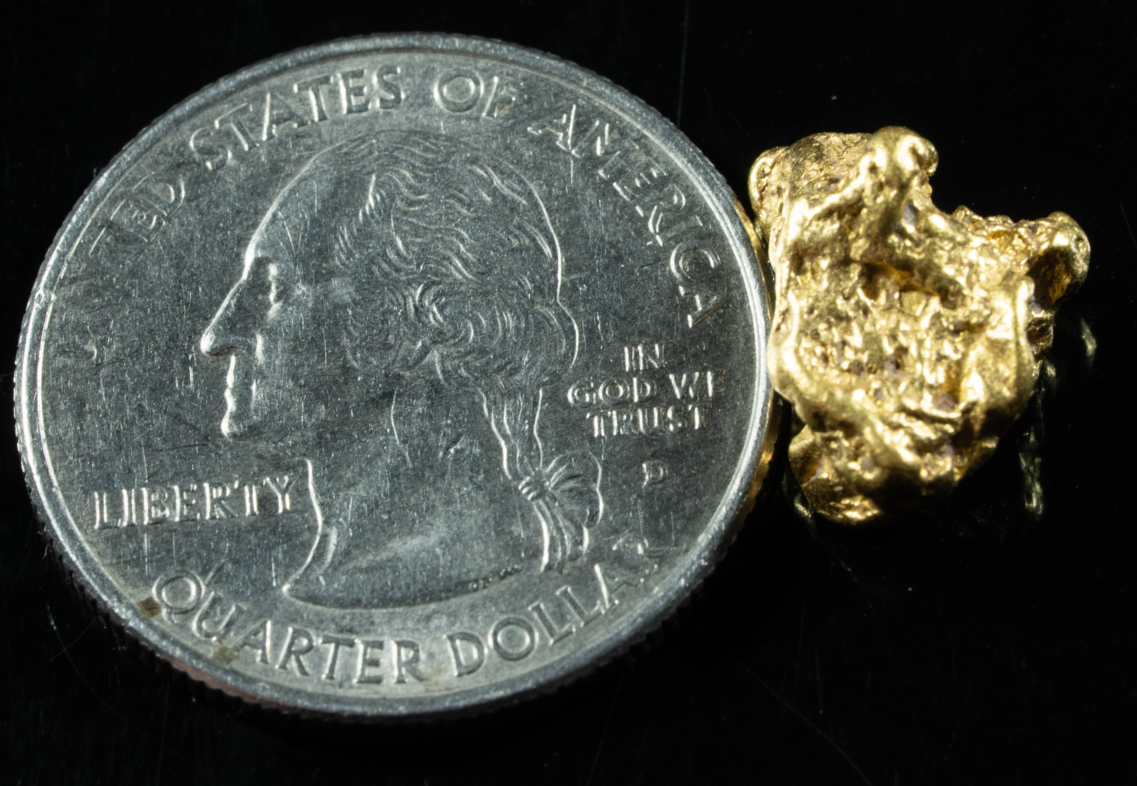 #1033 Natural Gold Nugget Australian 4.61 Grams Genuine