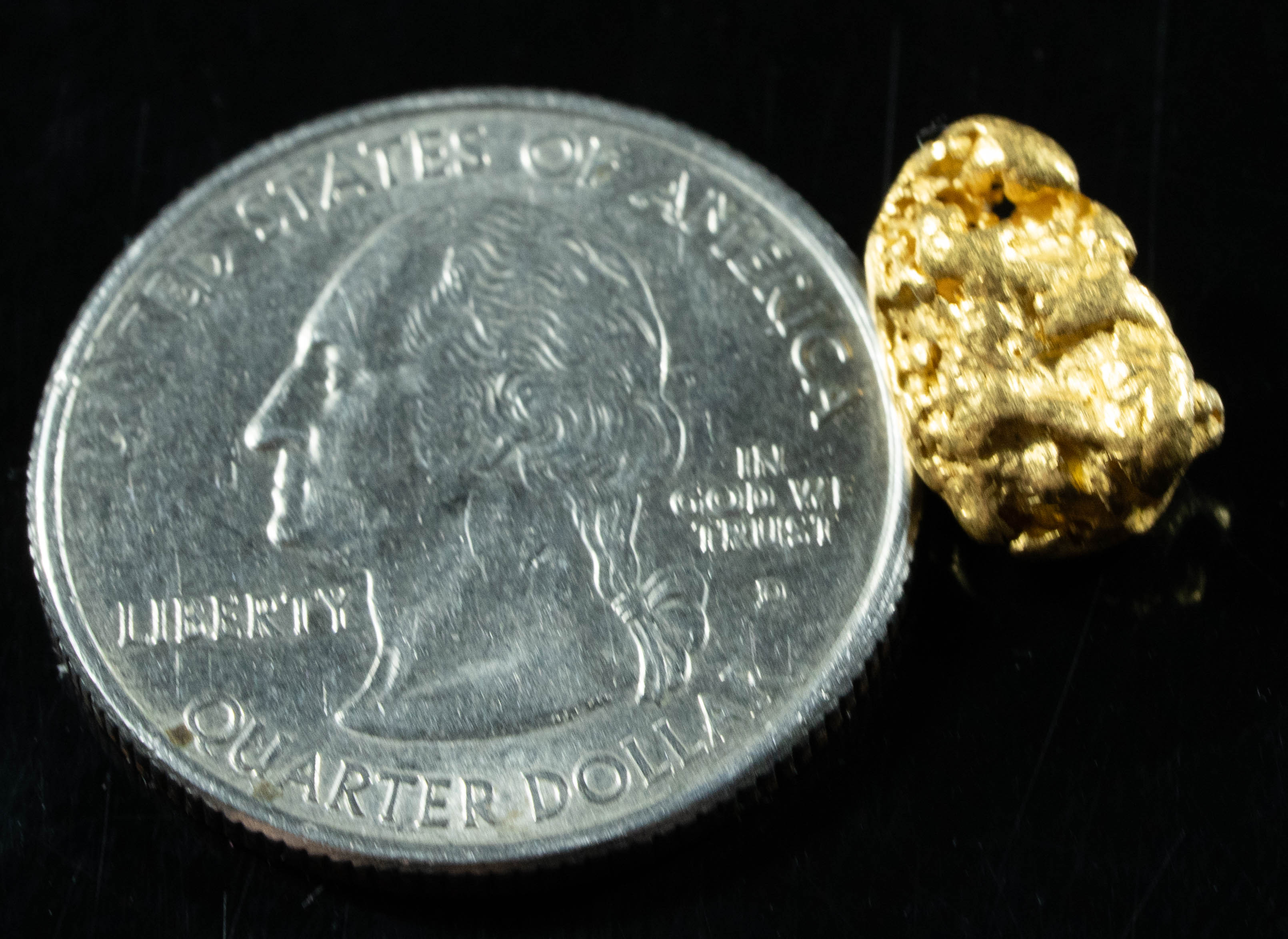 #1040 Natural Gold Nugget Australian 3.13 Grams Genuine