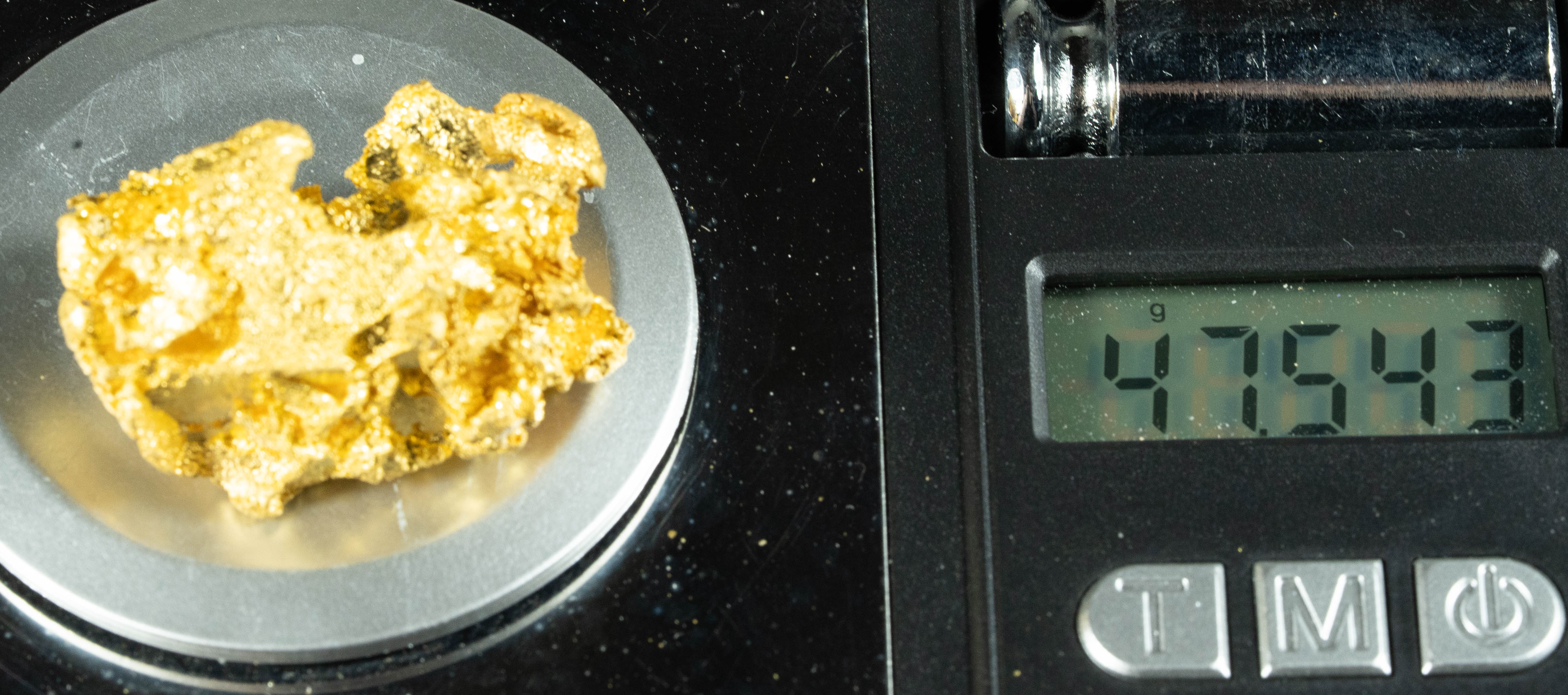 #1226 Natural Gold Nugget Australian 47.54 Grams Genuine