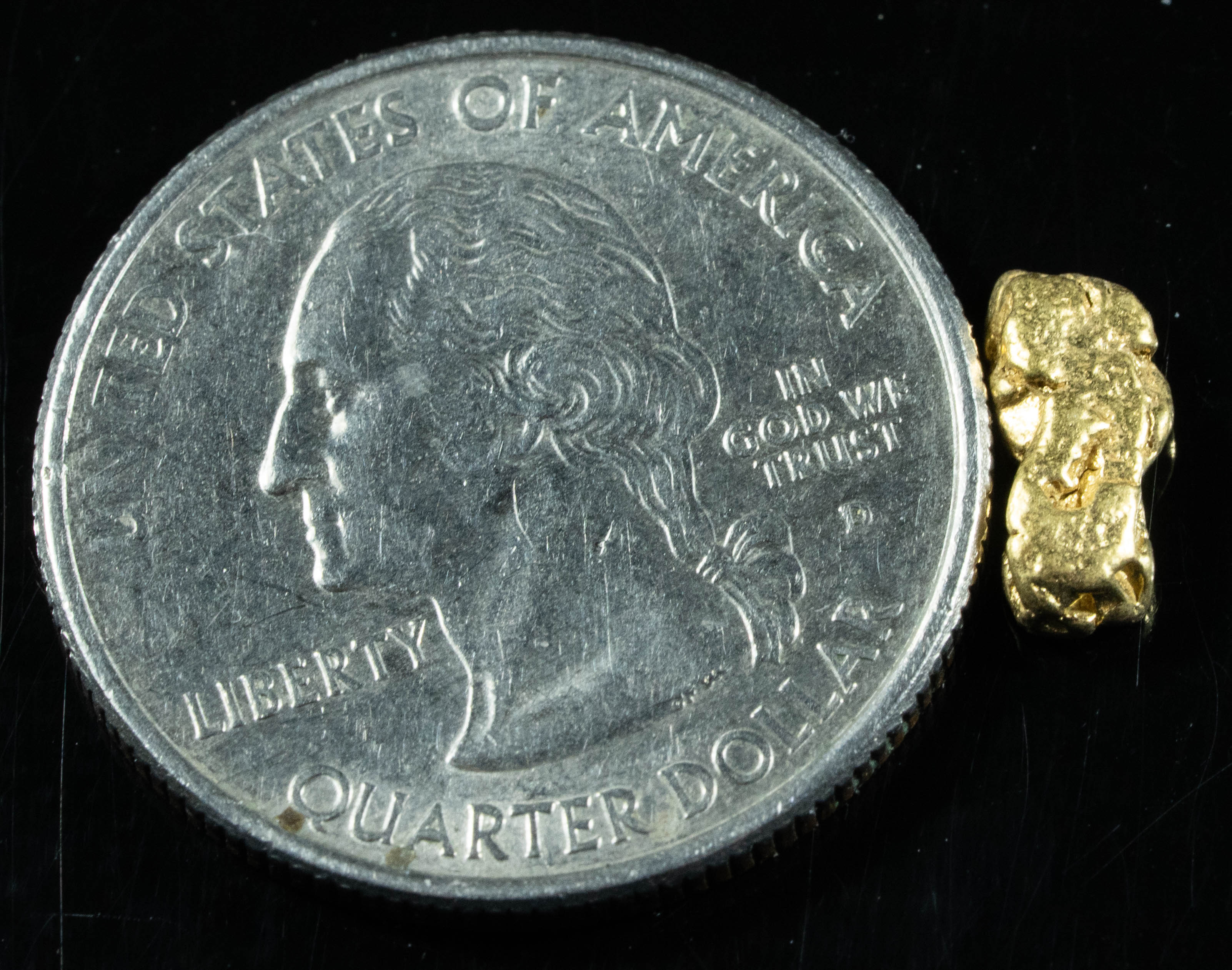 #8 Alaskan BC Natural Gold Nugget .75 Grams Genuine