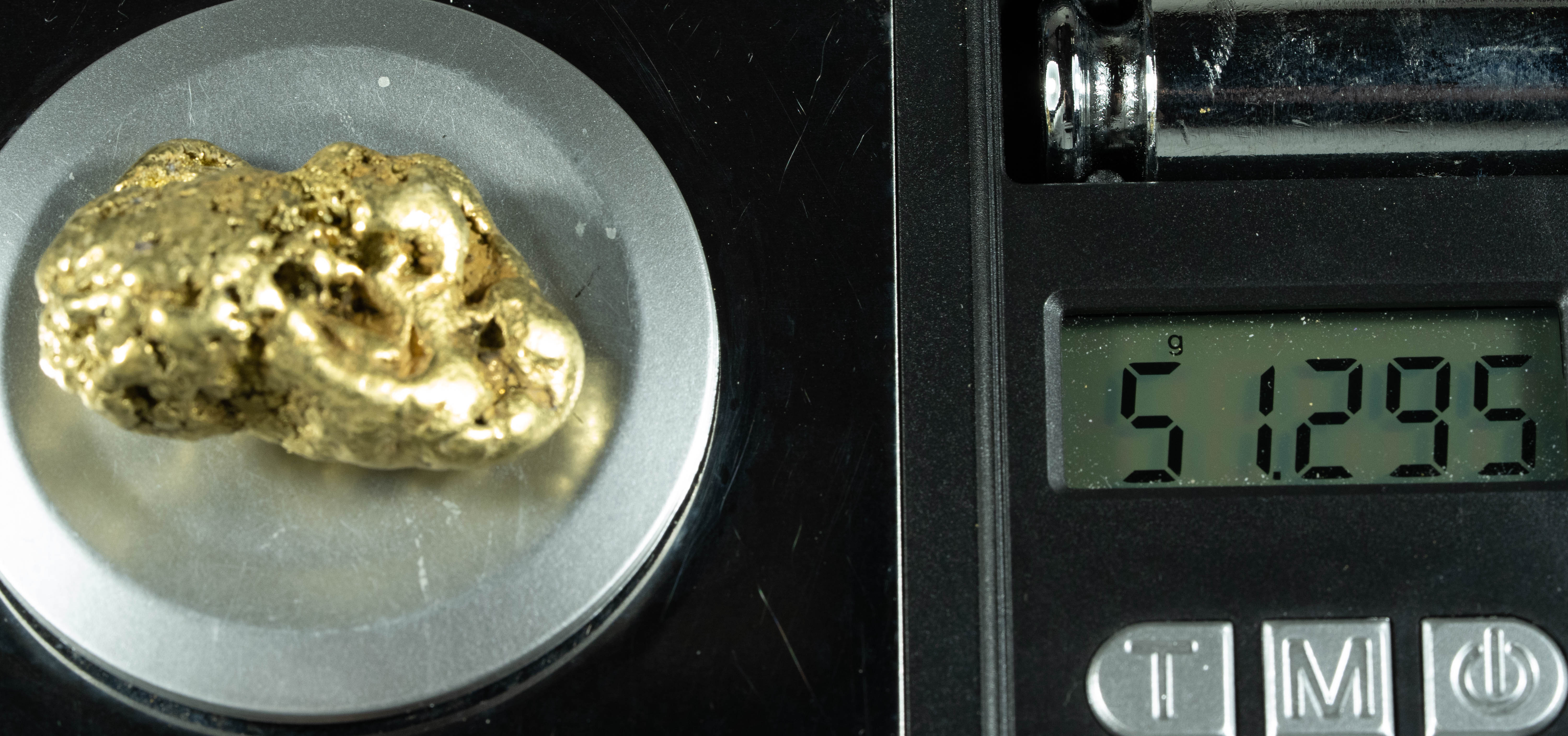 Large Alaskan BC Gold Nugget Genuine 51.29 Grams 1.64 Troy Ounces