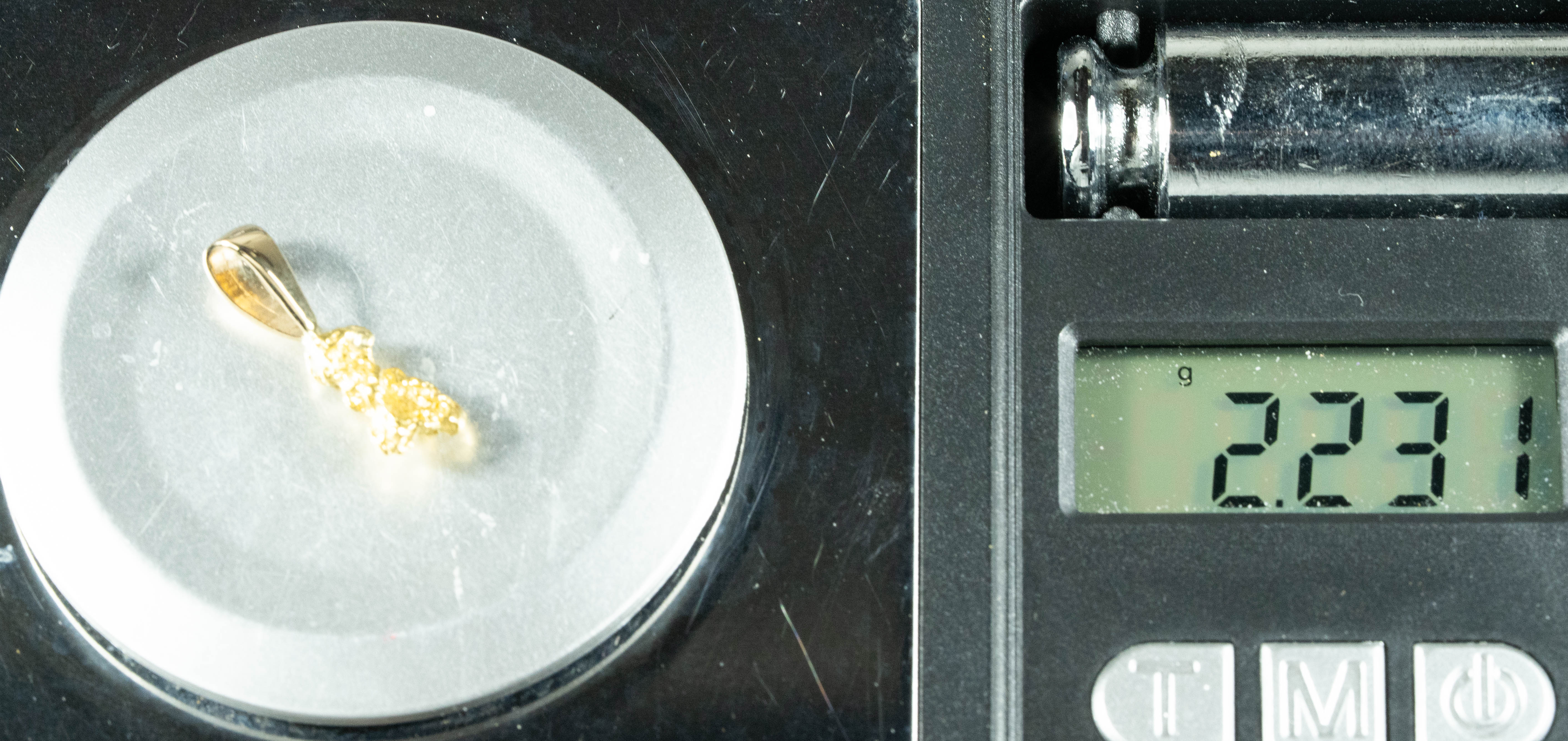 #606 Alaskan-Yukon BC Natural Gold Nugget  Pendant 2.23 Grams Authentic