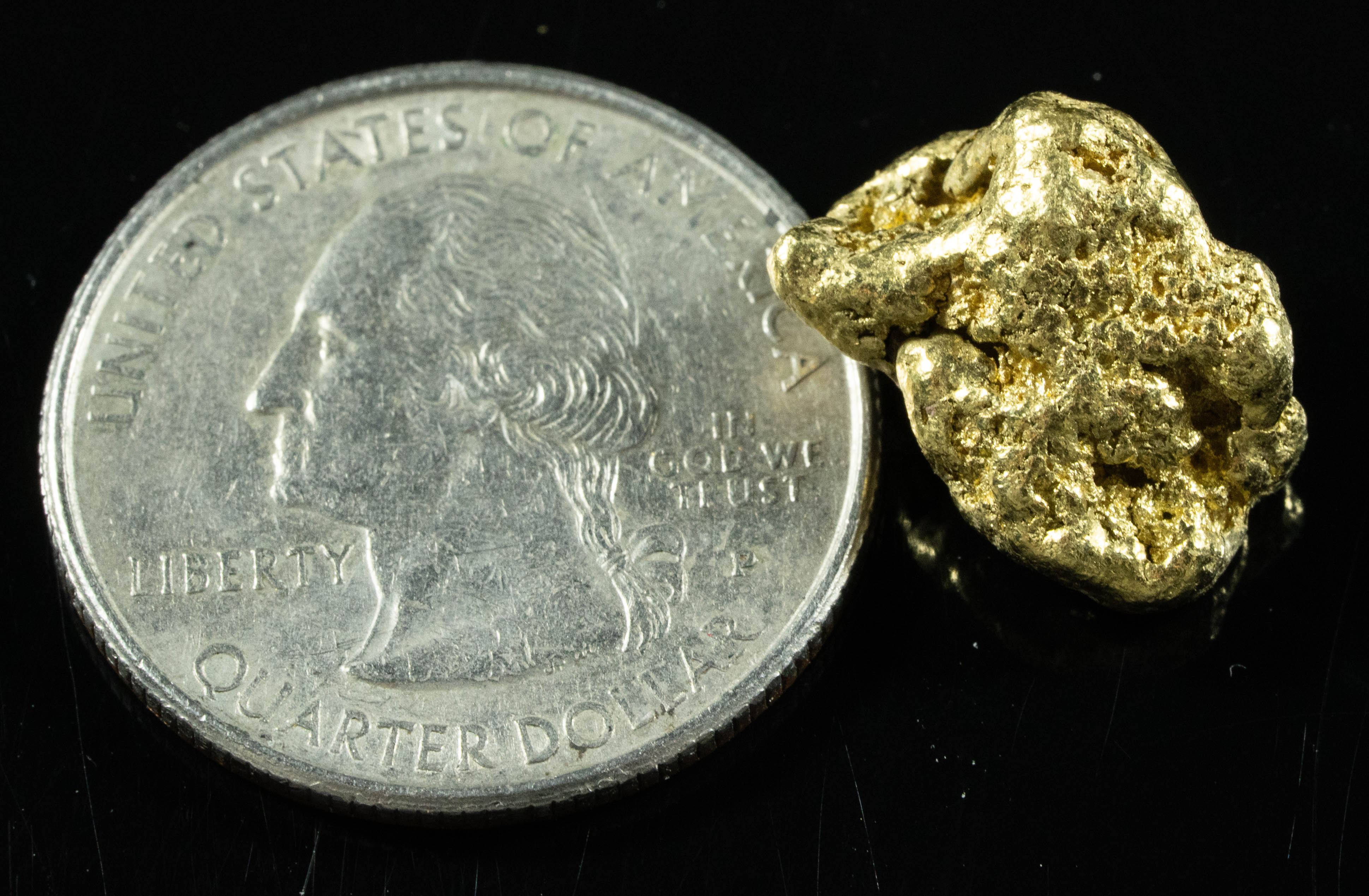 #185 Alaskan BC Natural Gold Nugget 4.92 Grams Genuine