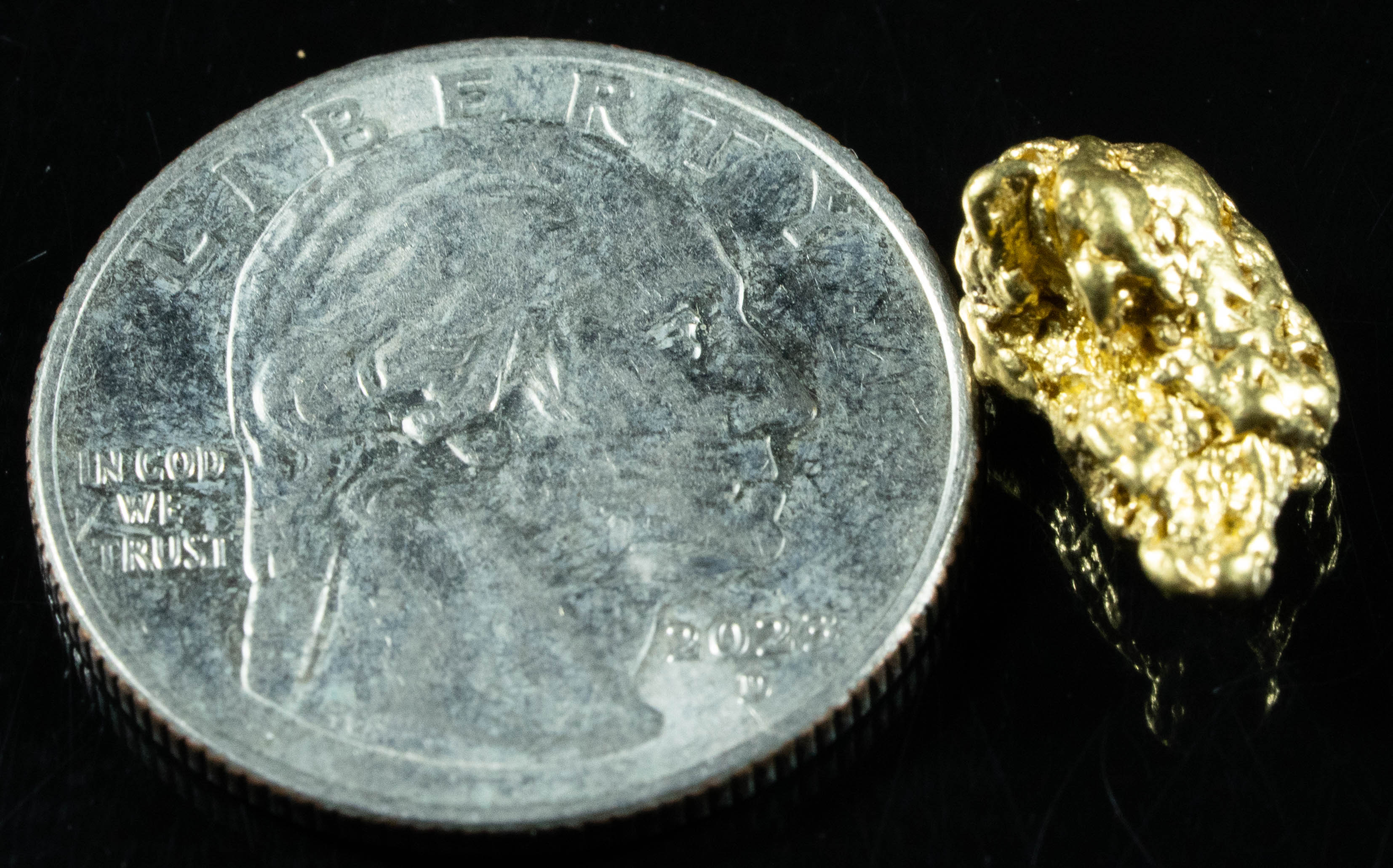 #197 Alaskan BC Natural Gold Nugget 3.27 Grams Genuine