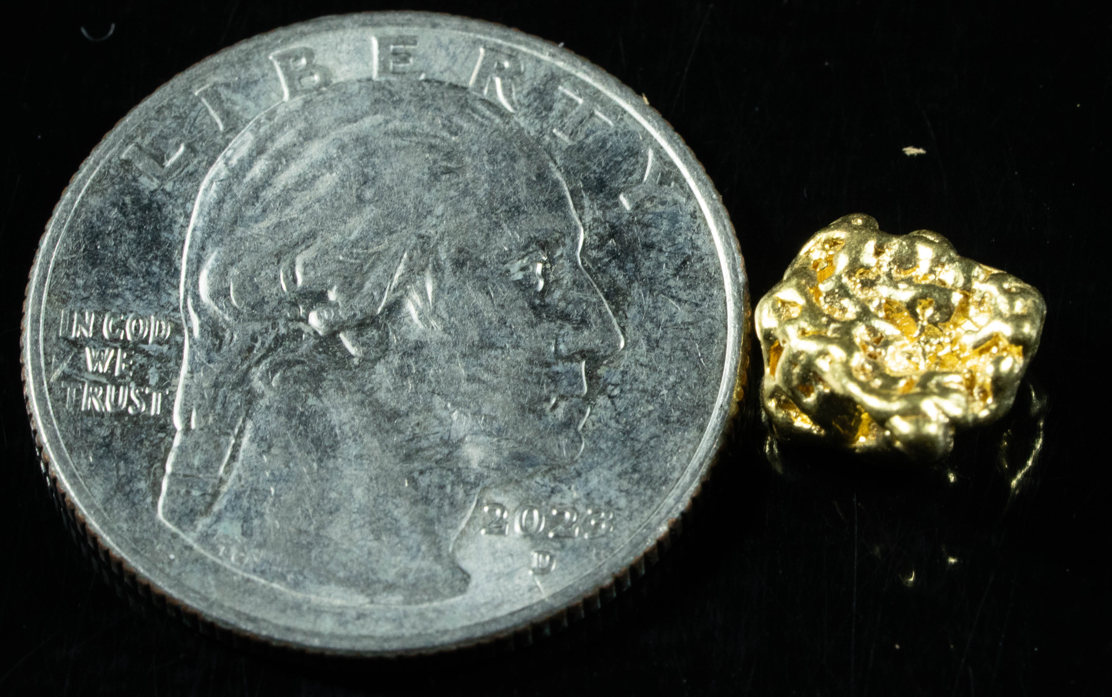 #203 Alaskan BC Natural Gold Nugget 2.33 Grams Genuine