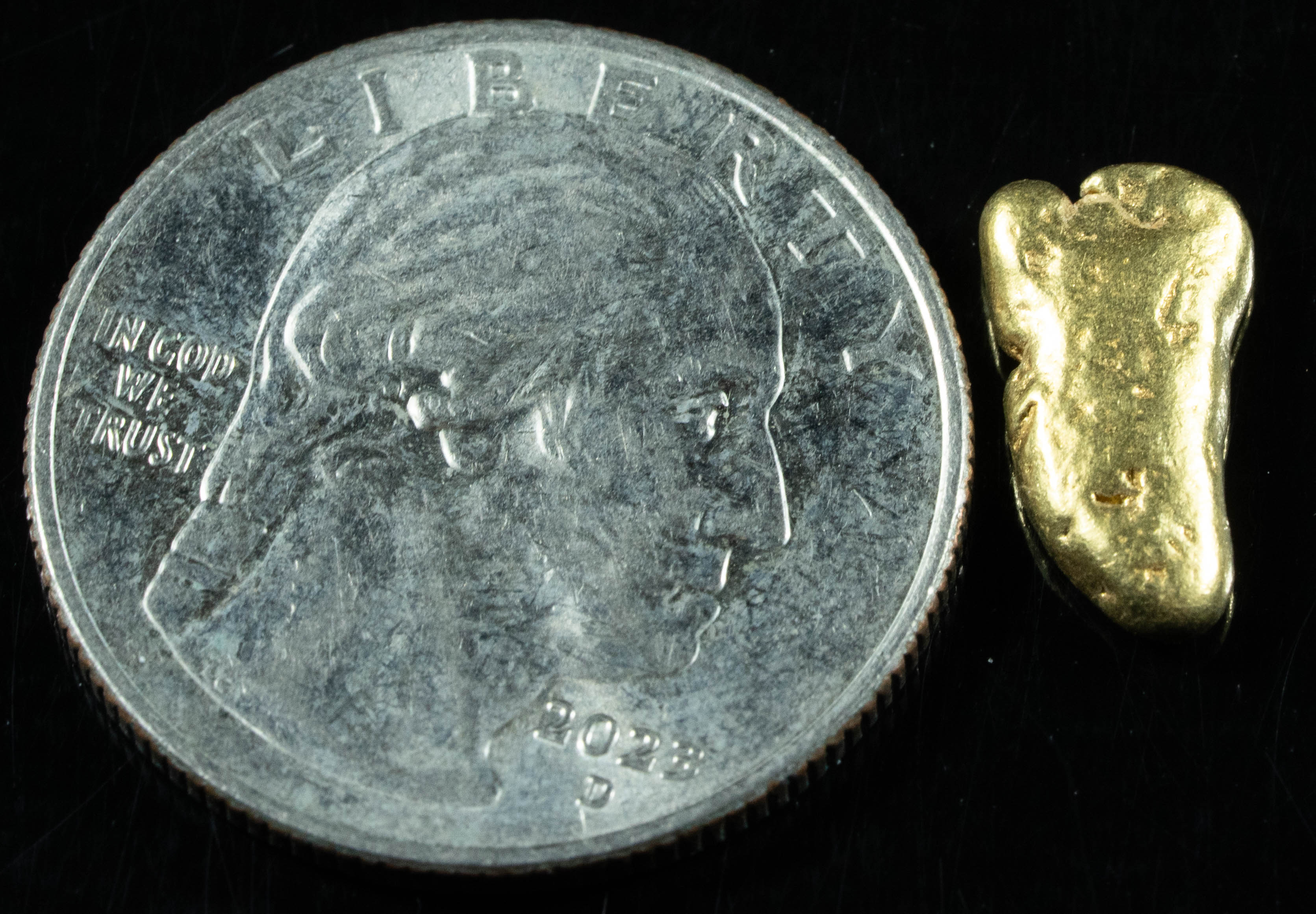 #204 Alaskan BC Natural Gold Nugget 2.17 Grams Genuine