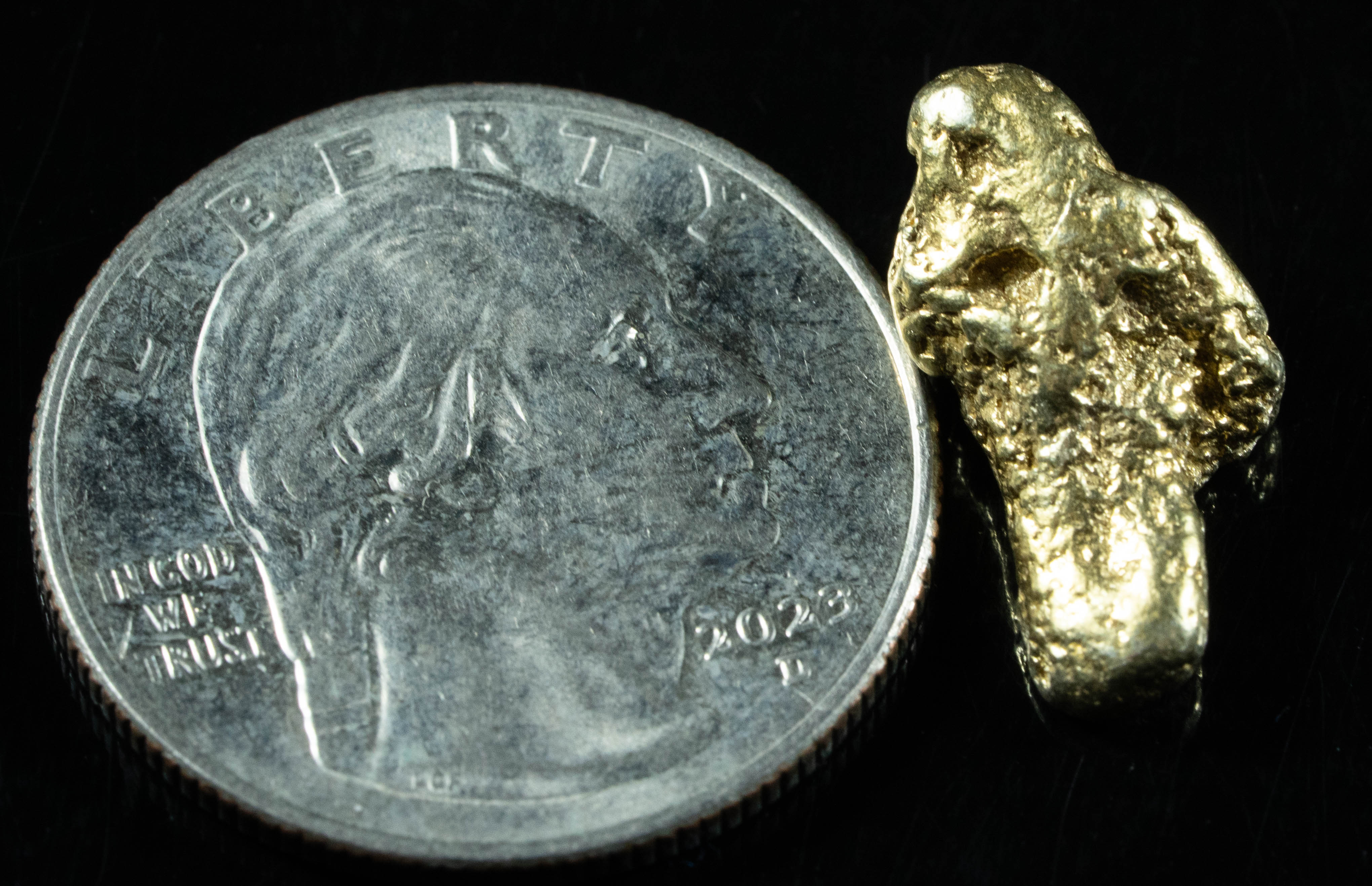 #208 Alaskan BC Natural Gold Nugget 4.29 Grams Genuine