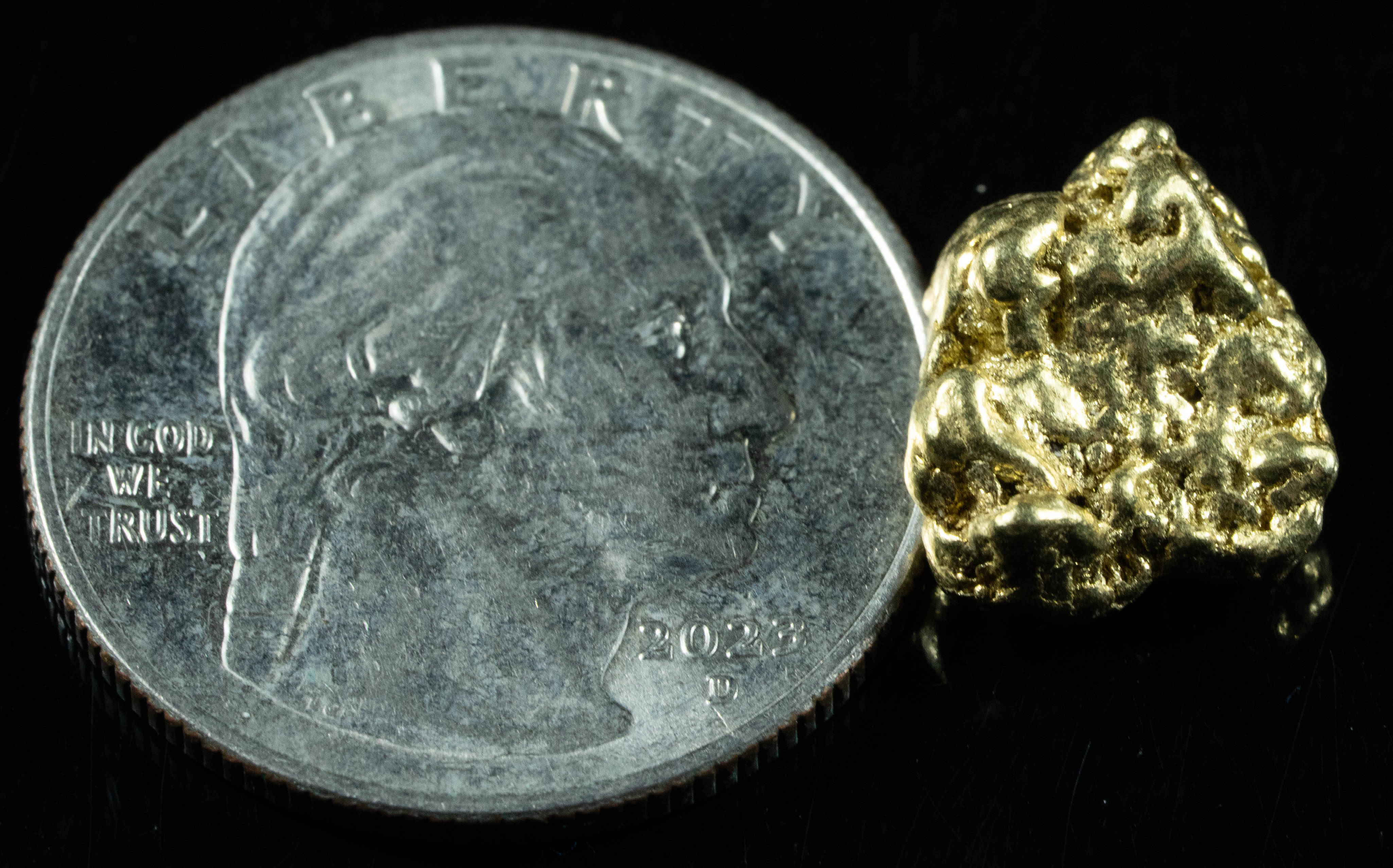 #210 Alaskan BC Natural Gold Nugget 3.89 Grams Genuine