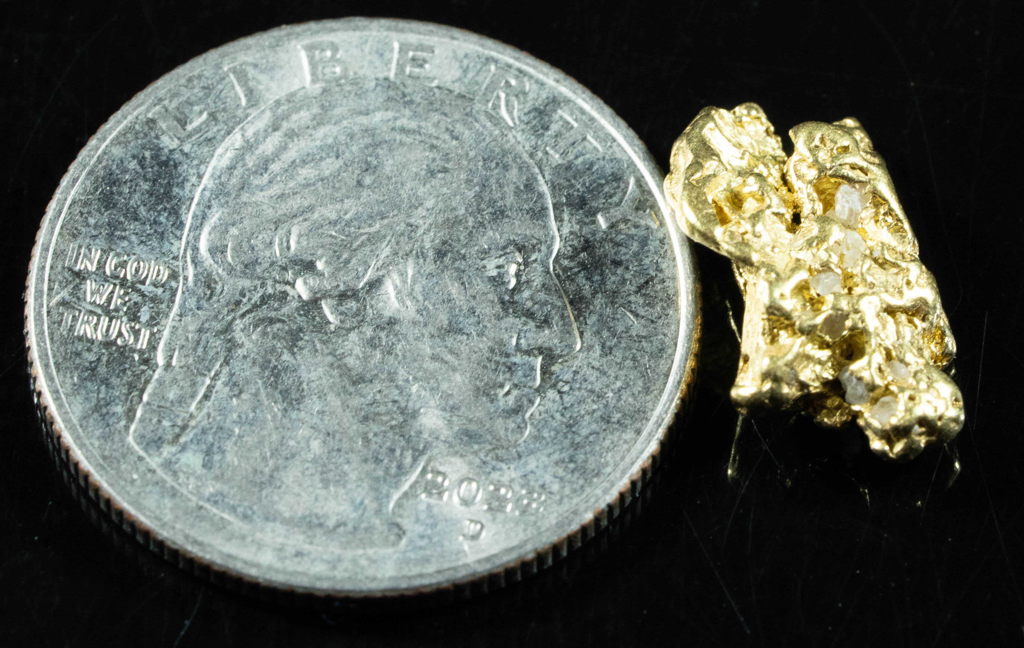 #217 Alaskan BC Natural Gold Nugget 2.81 Grams Genuine