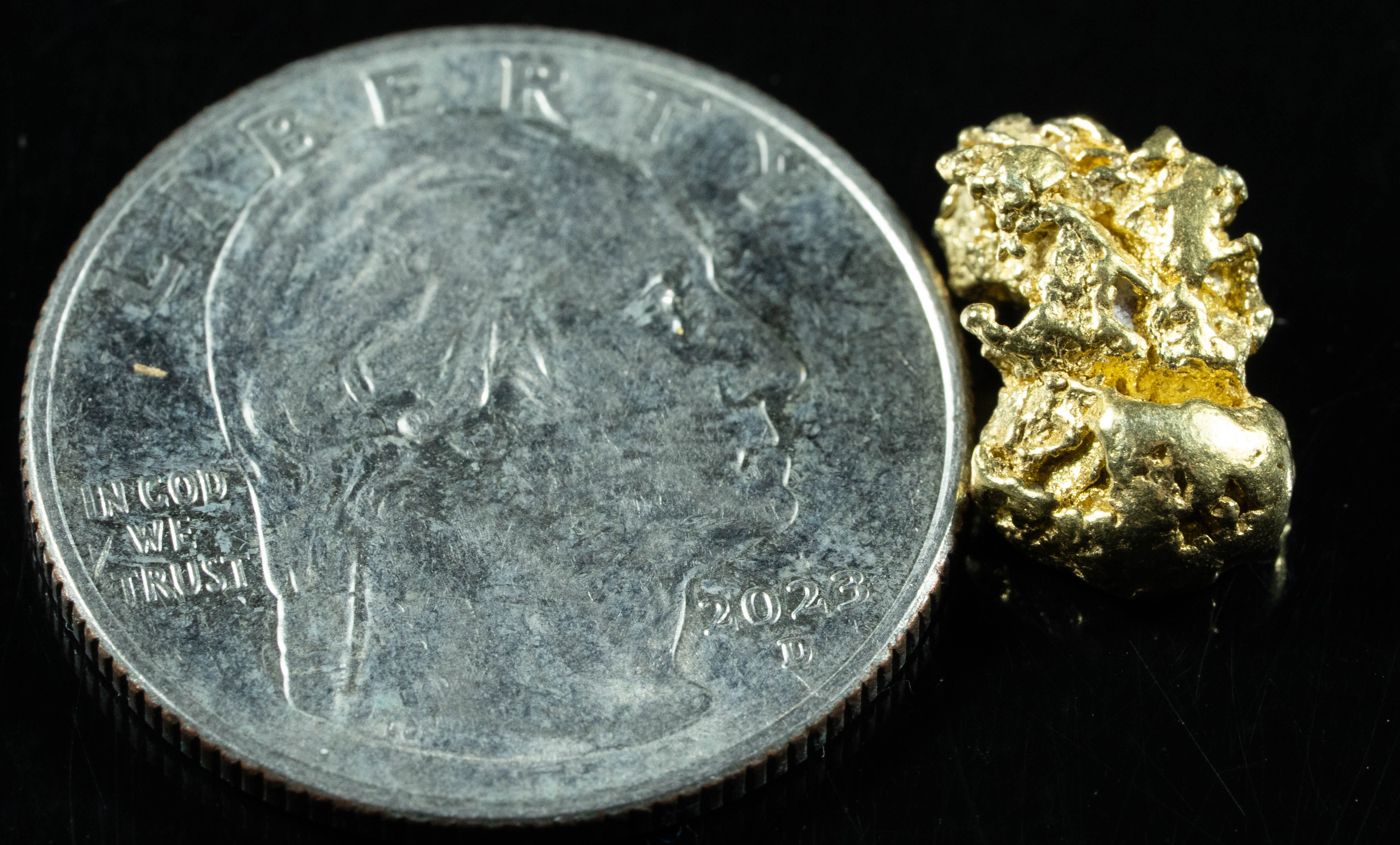 #218 Alaskan BC Natural Gold Nugget 2.93 Grams Genuine