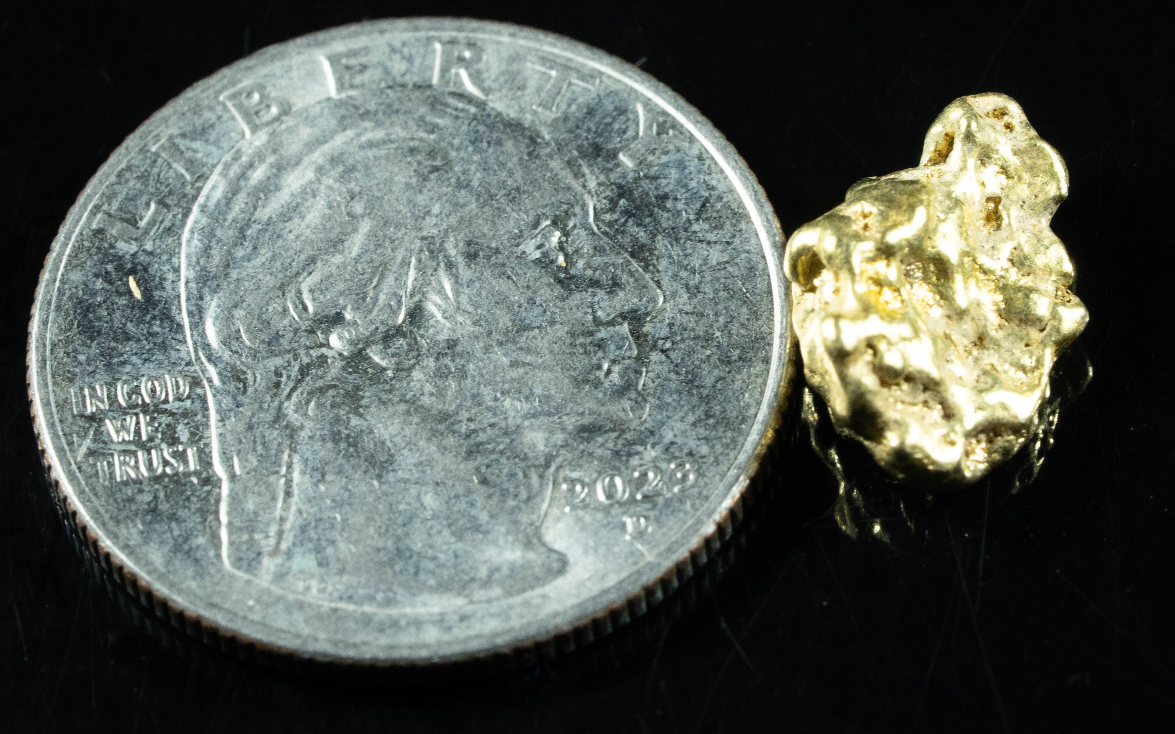 #220 Alaskan BC Natural Gold Nugget 2.39 Grams Genuine