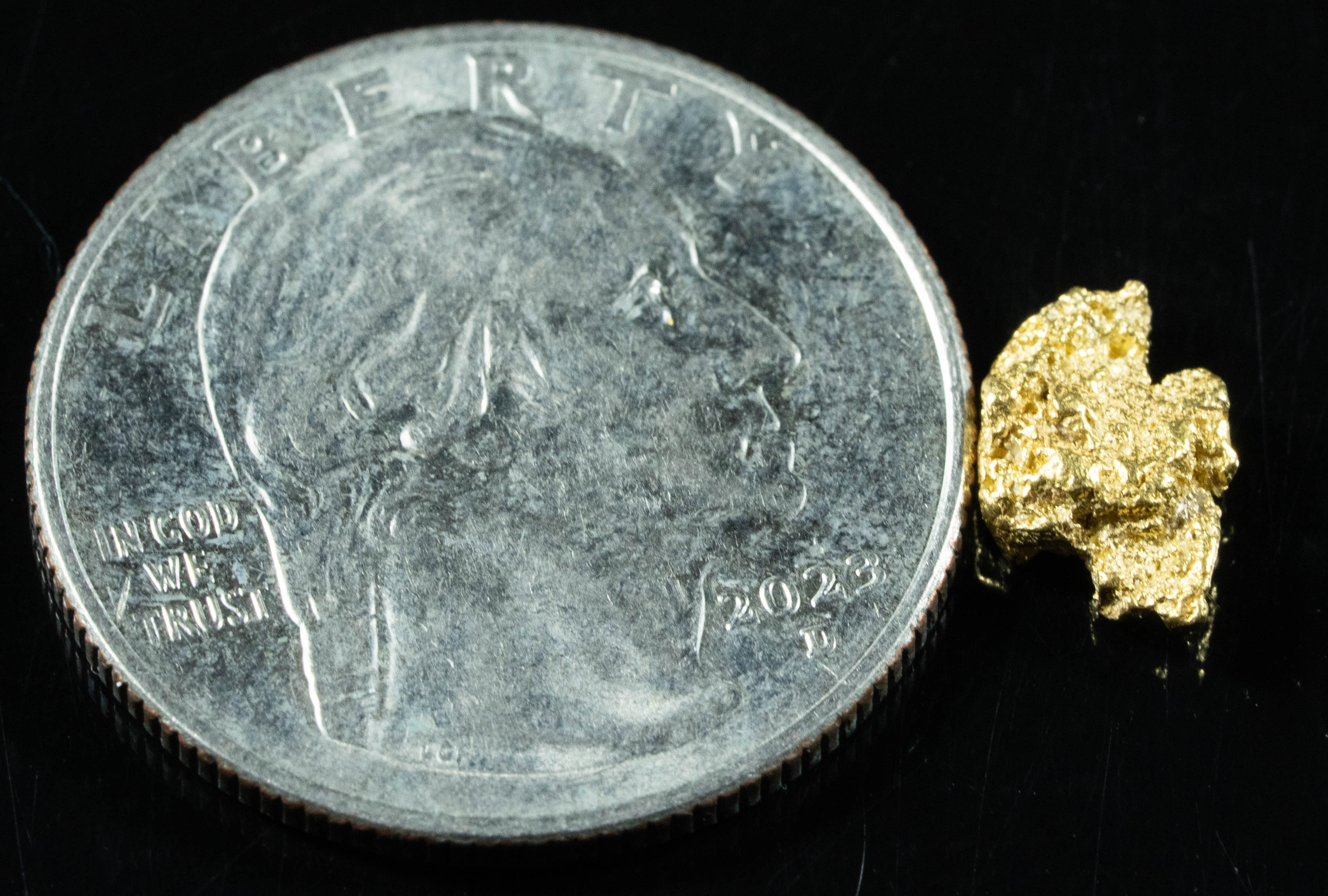 #5 Alaskan BC Natural Gold Nugget .76 Grams Genuine