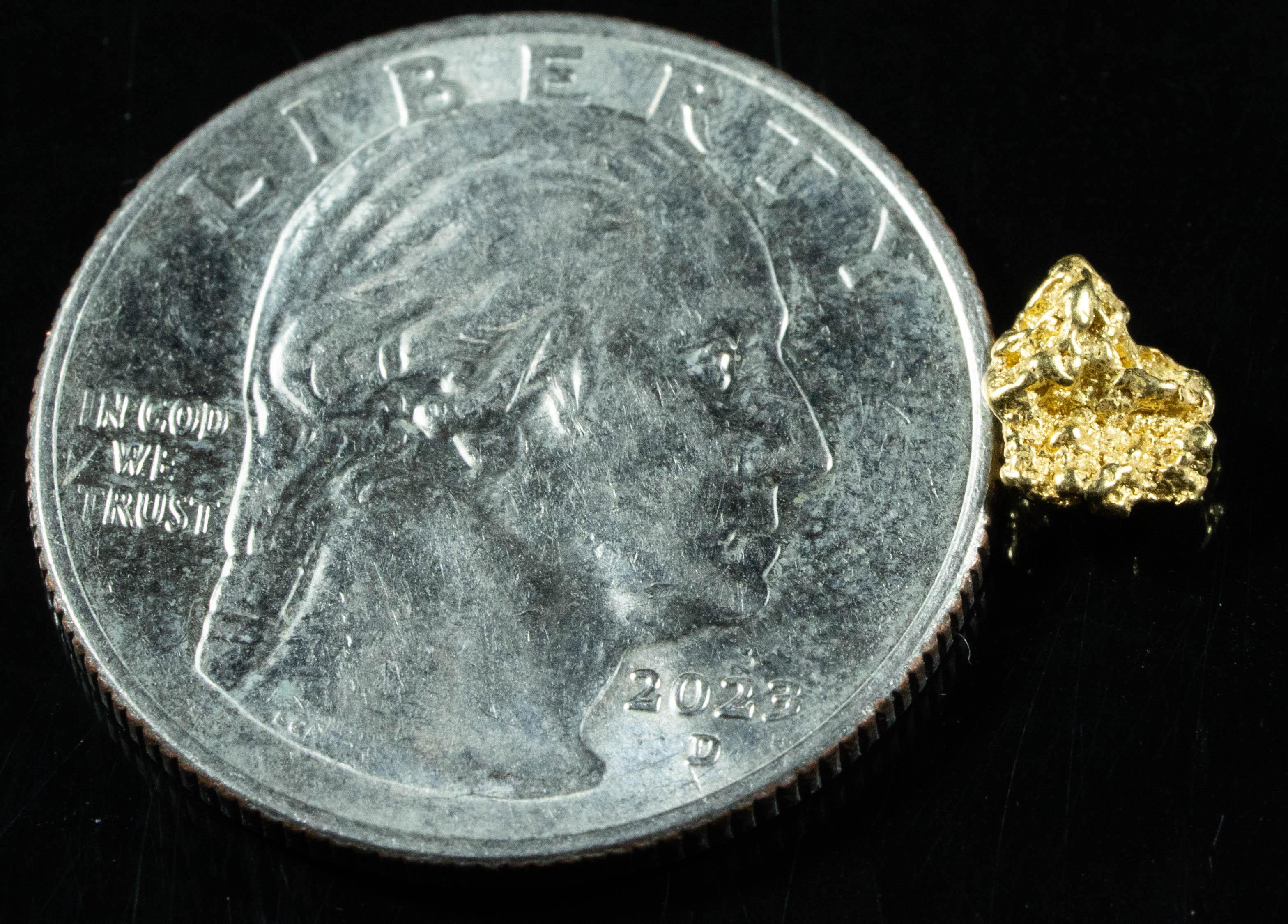 #61 Alaskan BC Natural Gold Nugget .45 Grams Genuine