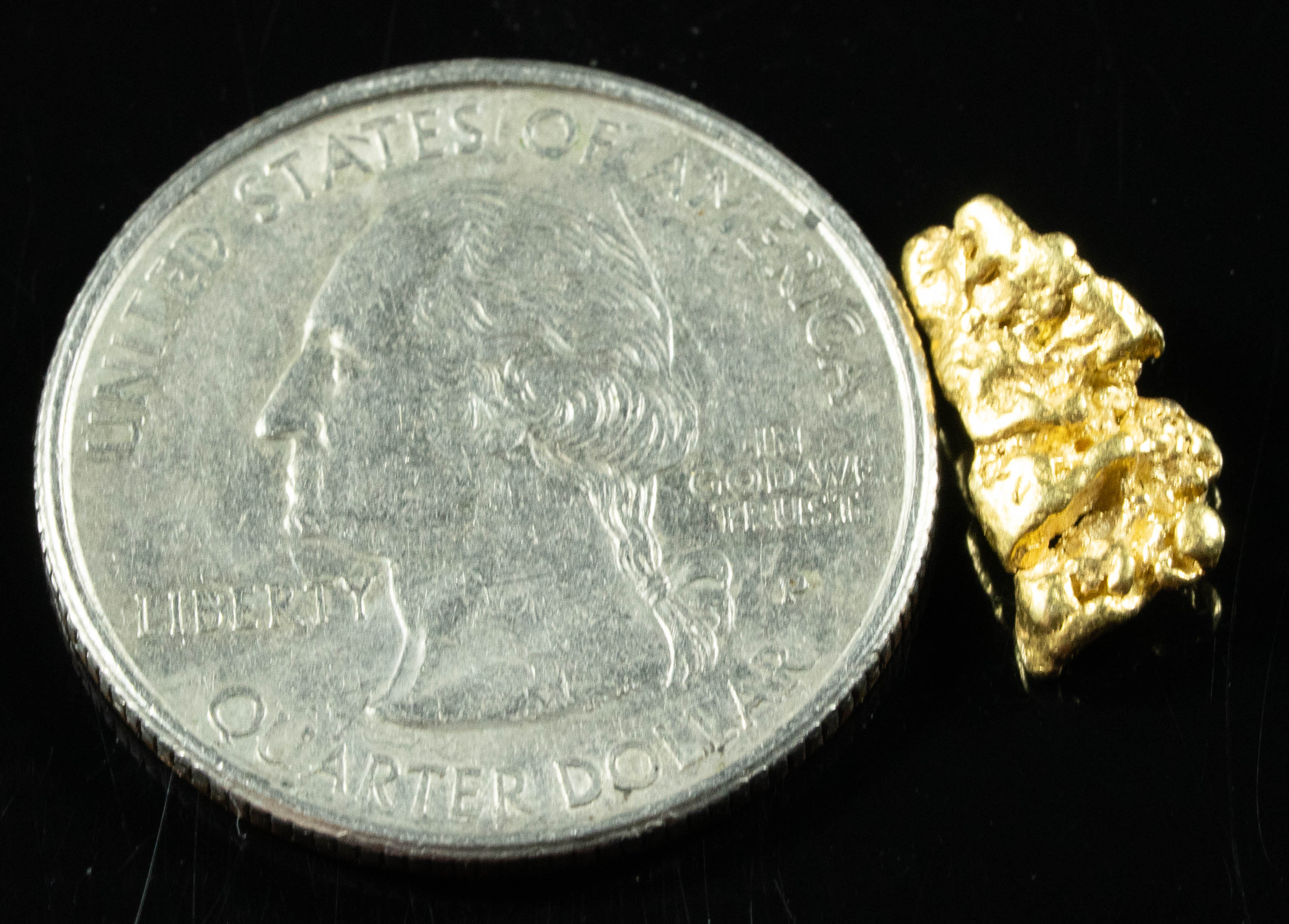 #57 Alaskan BC Natural Gold Nugget 1.64 Grams Genuine