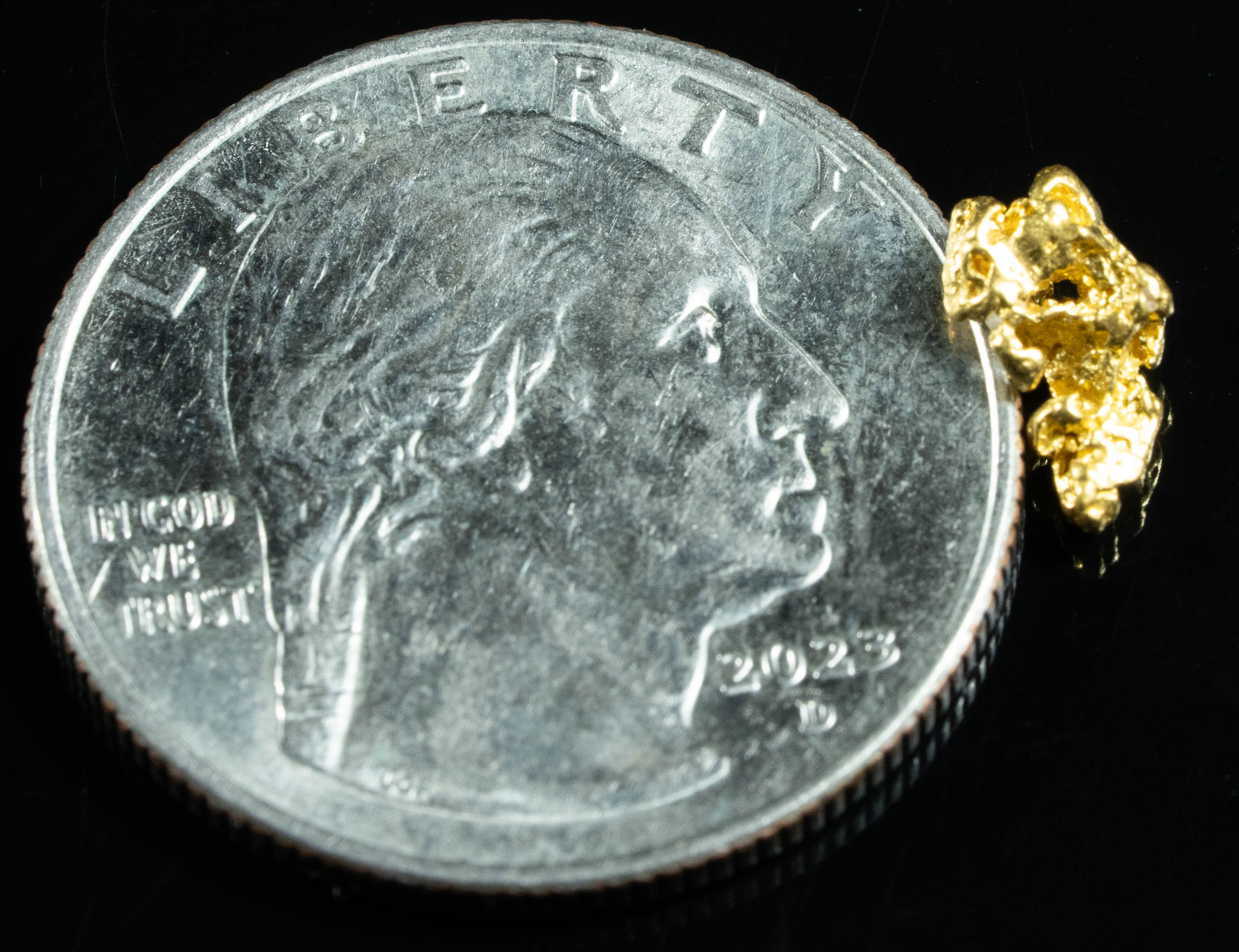 #726 Natural Gold Nugget Australian .56 Grams Genuine