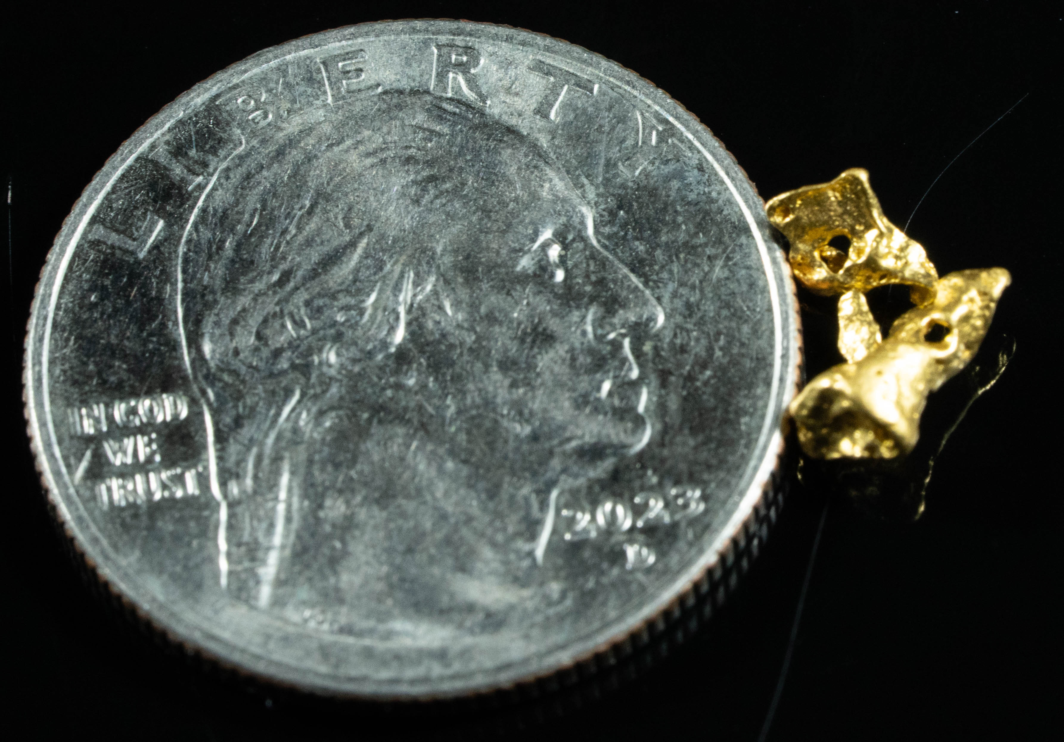 #733 Natural Gold Nugget Australian .51 Grams Genuine