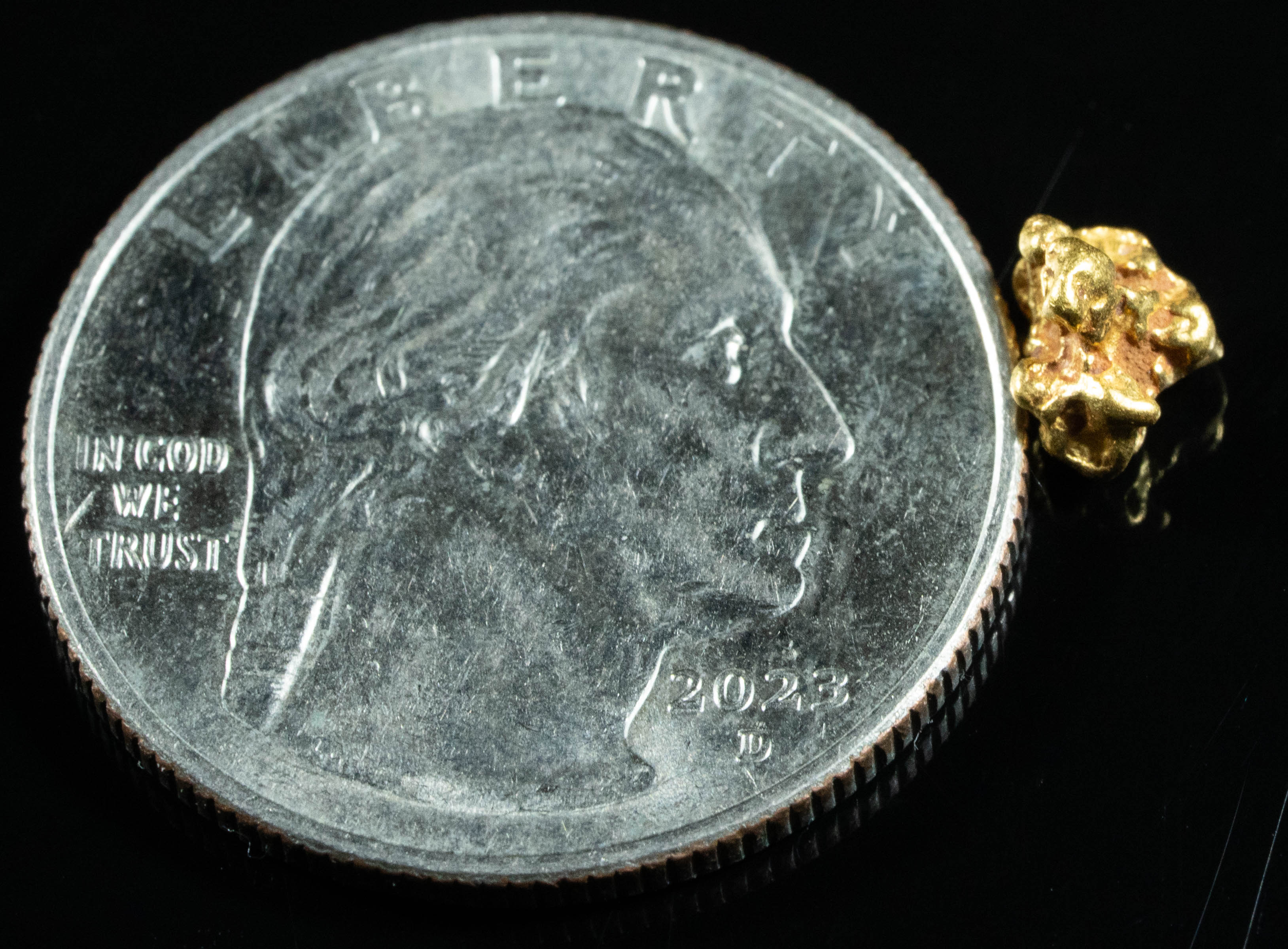 #738 Natural Gold Nugget Australian .72 Grams Genuine