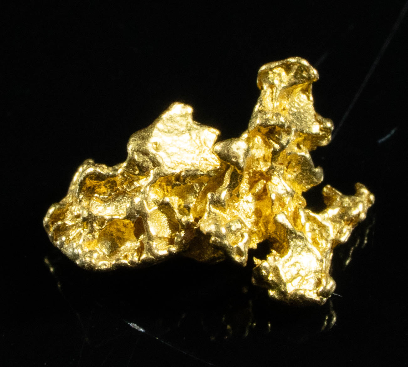 #740 Natural Gold Nugget Australian .42 Grams Genuine