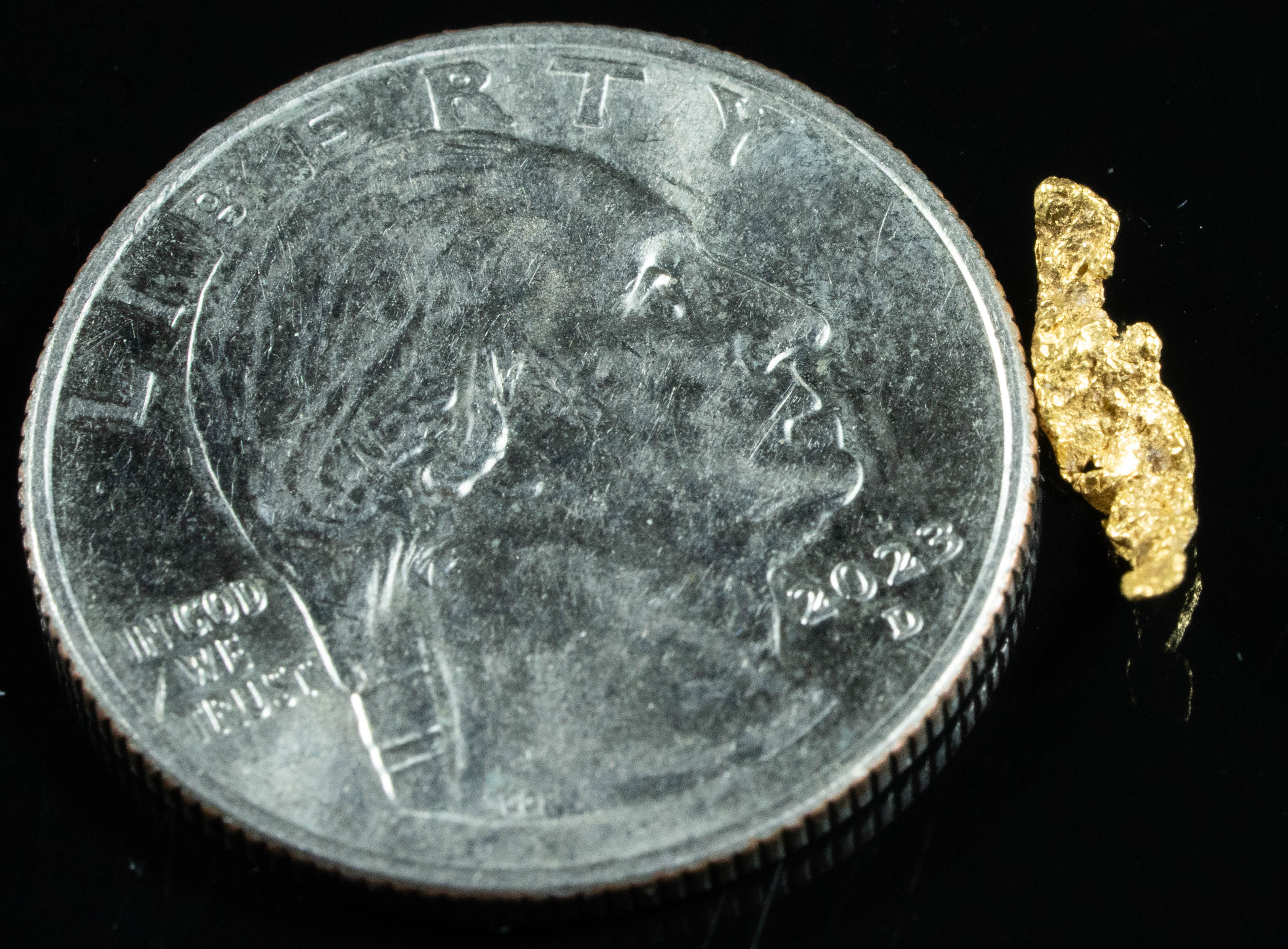 #748 Natural Gold Nugget Australian .32 Grams Genuine
