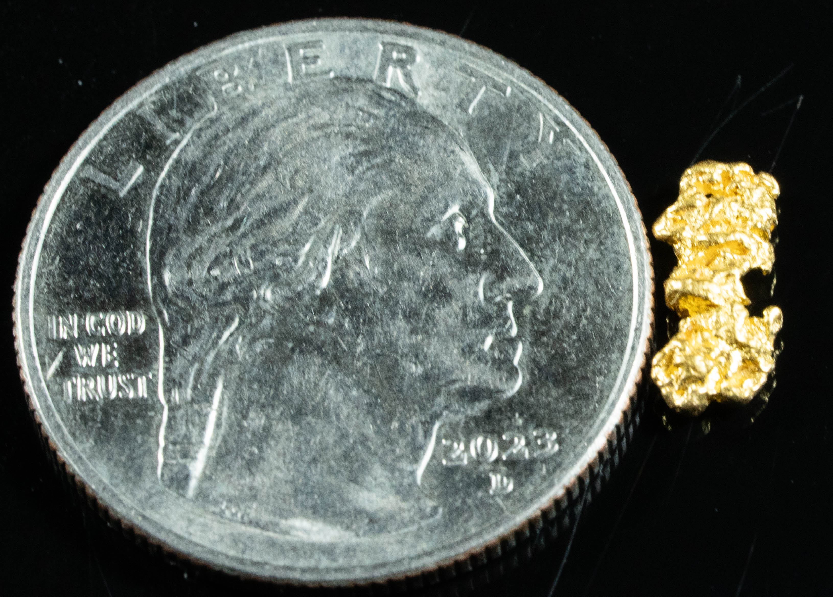 #764 Natural Gold Nugget Australian .67 Grams Genuine