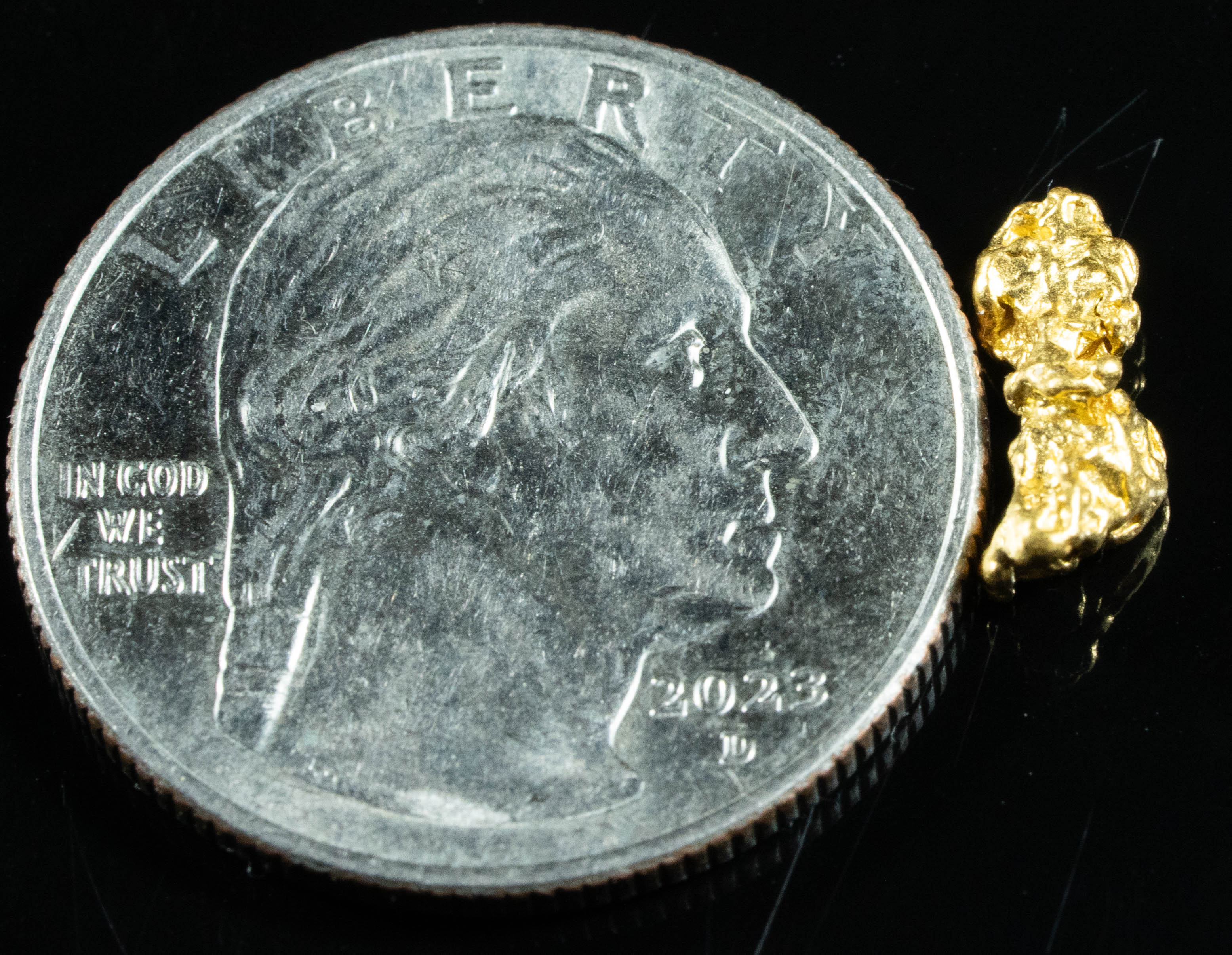 #765 Natural Gold Nugget Australian .89 Grams Genuine