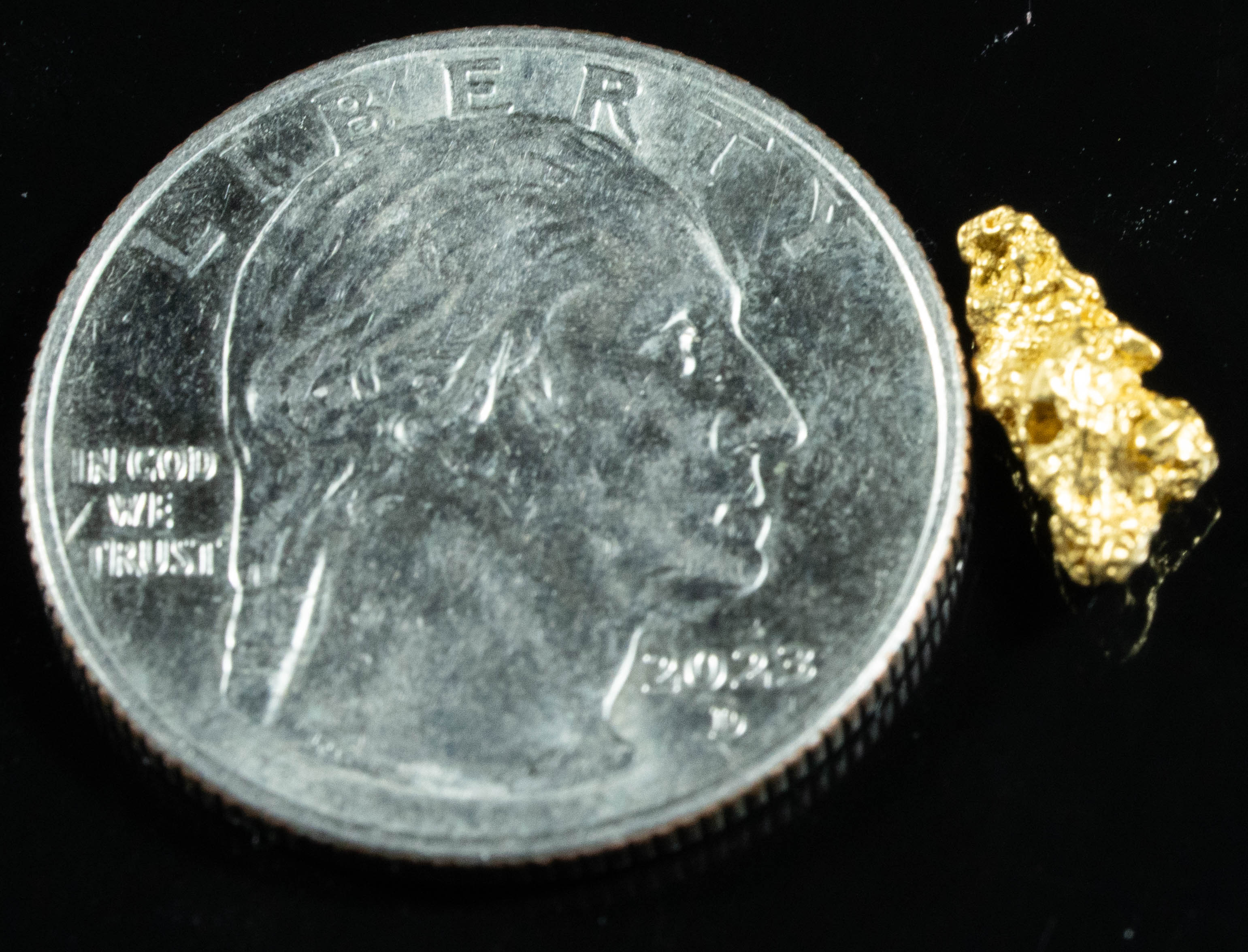 #767 Natural Gold Nugget Australian .58 Grams Genuine