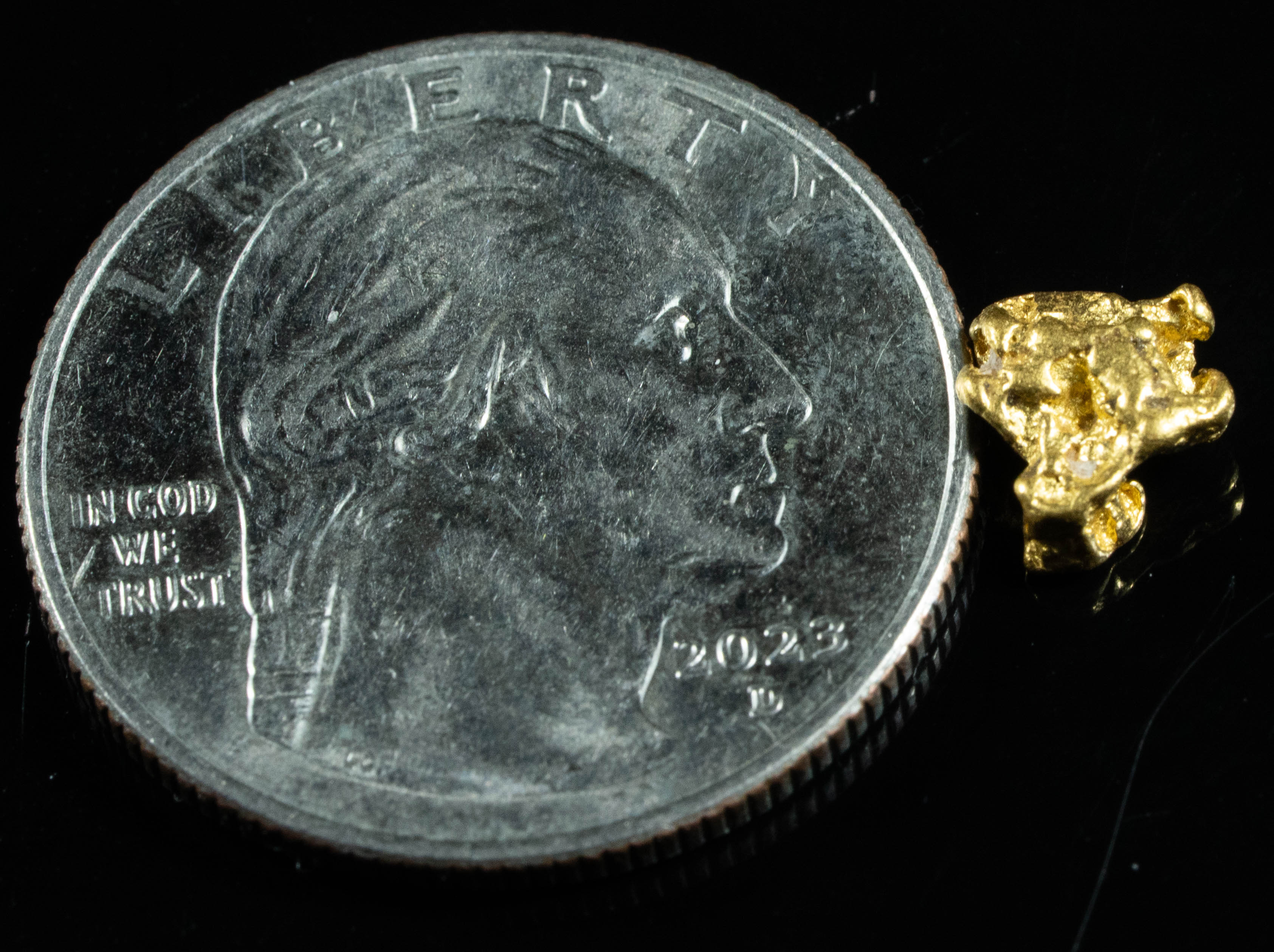 #769 Natural Gold Nugget Australian .86 Grams Genuine