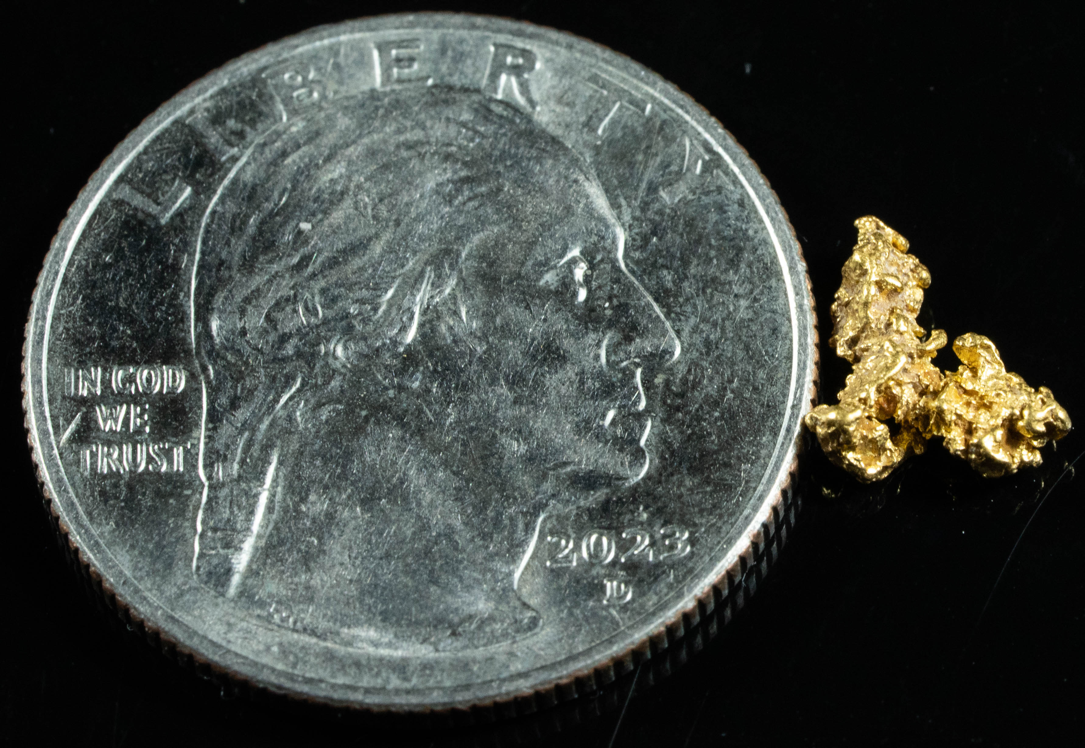 #775 Natural Gold Nugget Australian .48 Grams Genuine