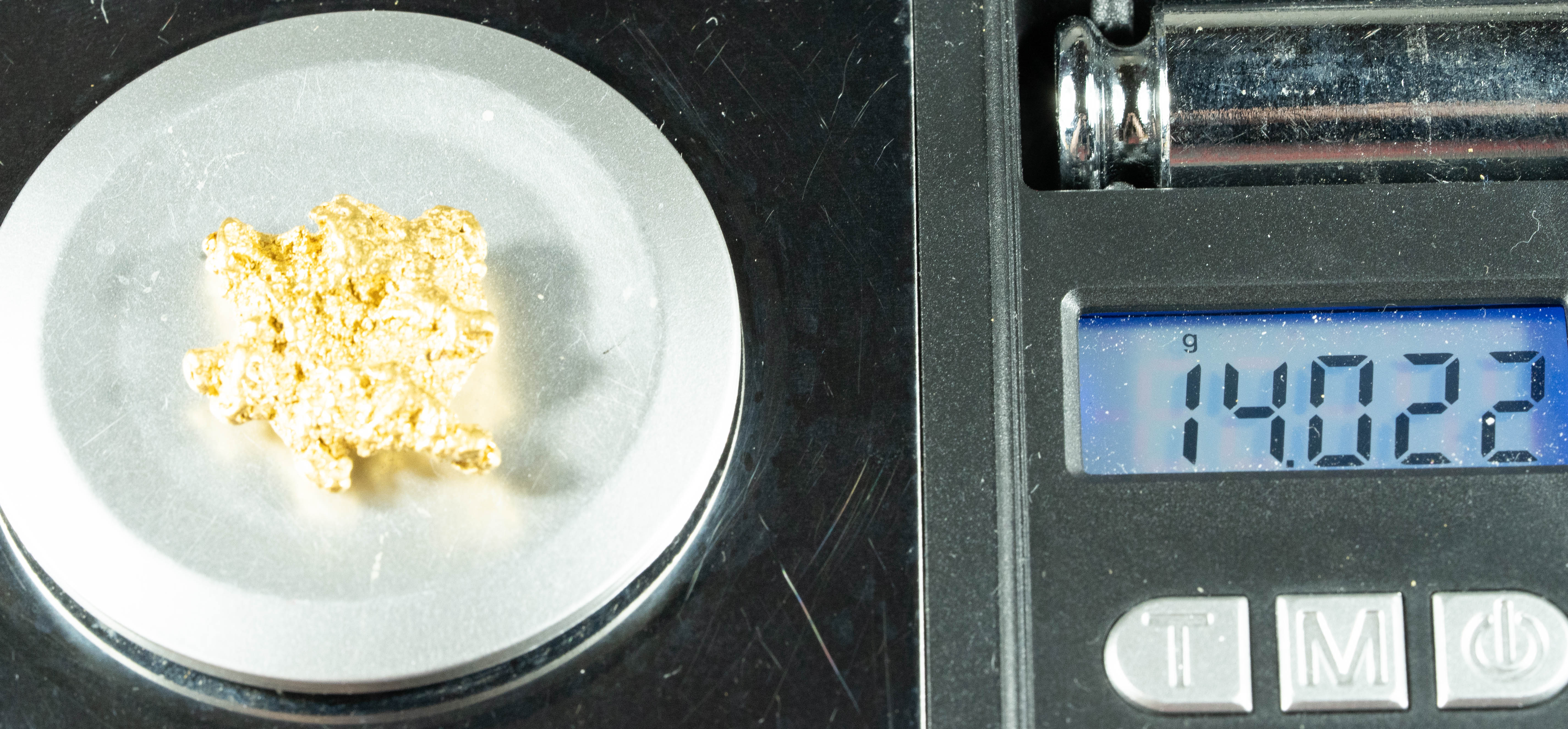 #1102 Natural Gold Nugget Australian 14.02 Grams Genuine