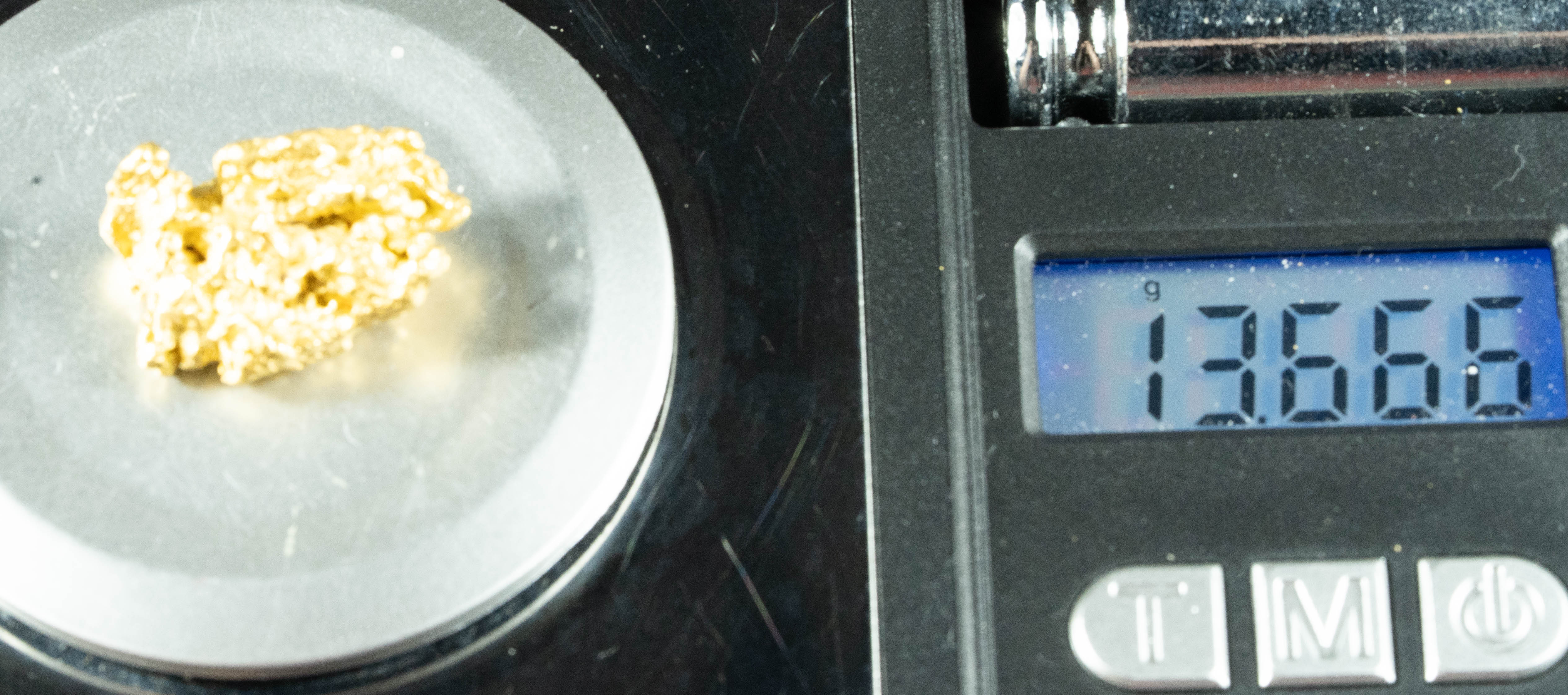 #1107 Natural Gold Nugget Australian 13.66 Grams Genuine