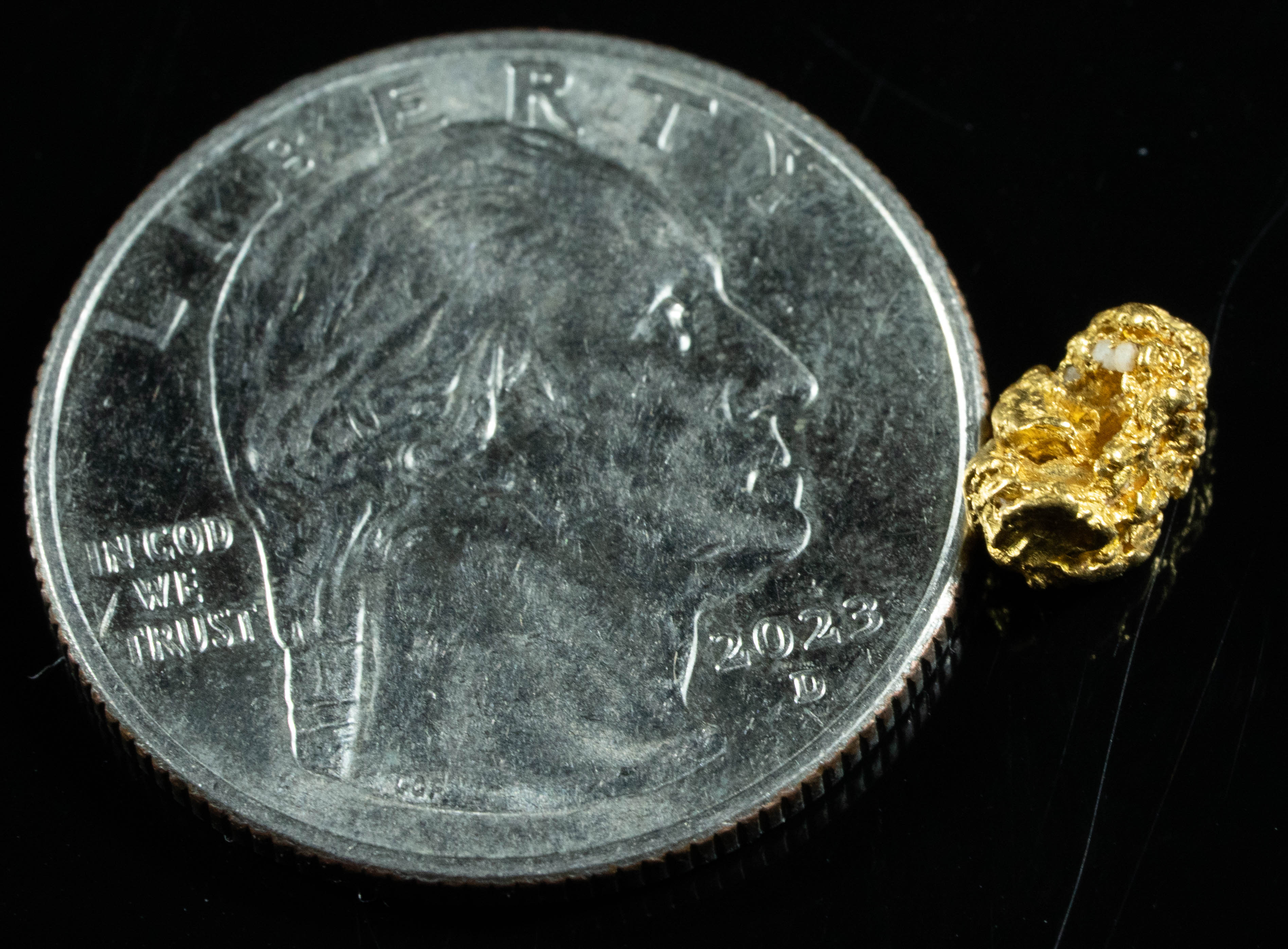 #799 Natural Gold Nugget Australian .96 Grams Genuine