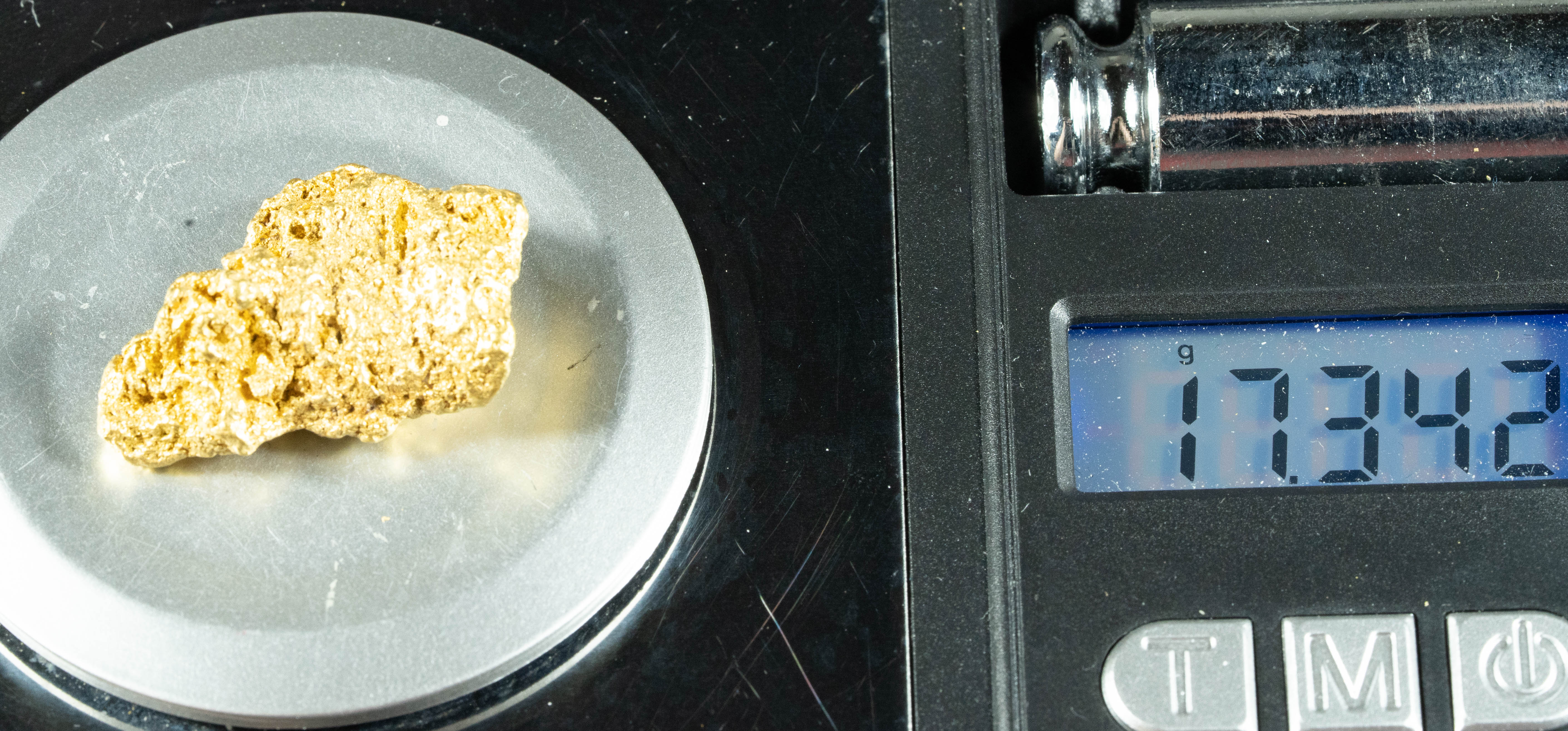 #1118 Natural Gold Nugget Australian 17.34 Grams Genuine