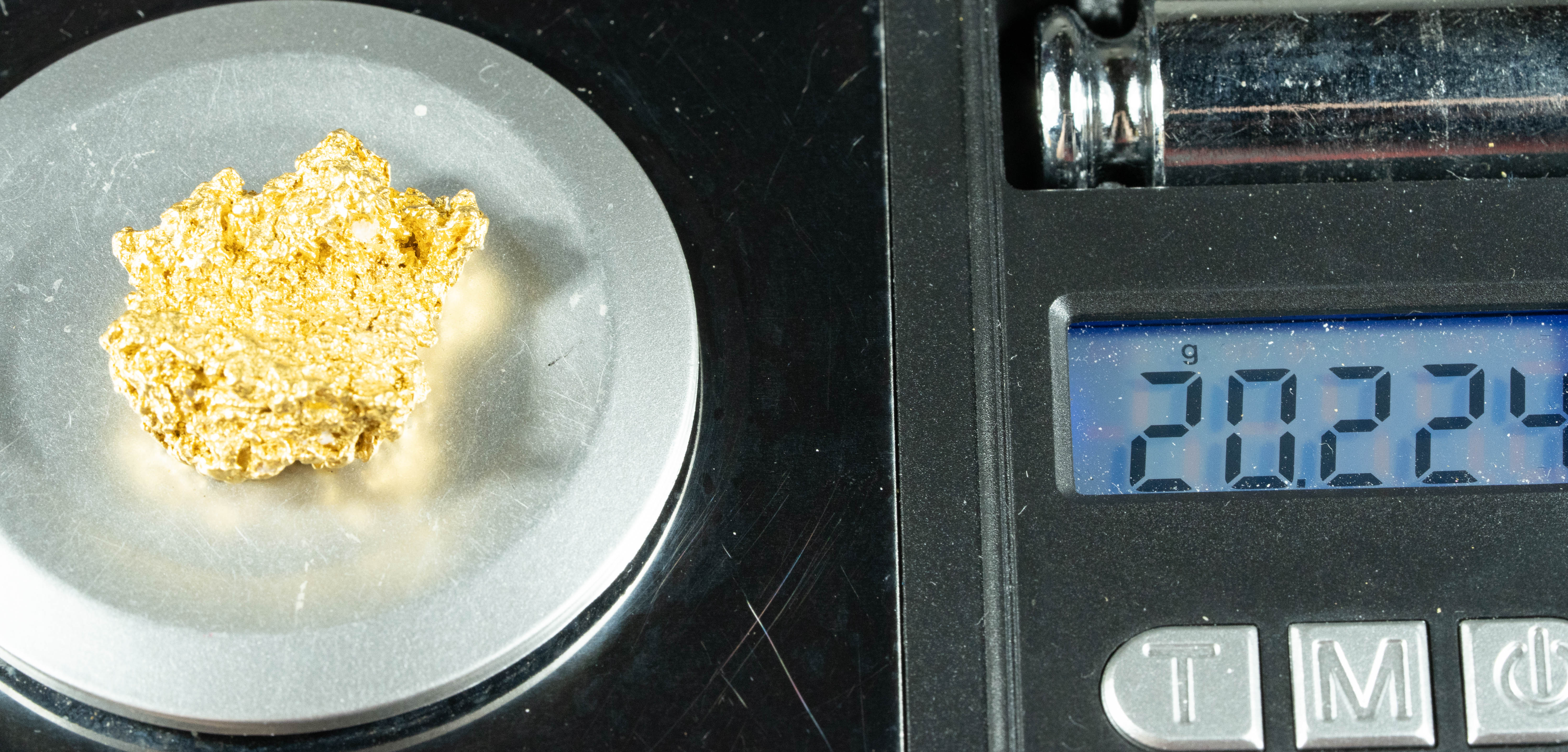 #1235 Natural Gold Nugget Australian 20.22 Grams Genuine