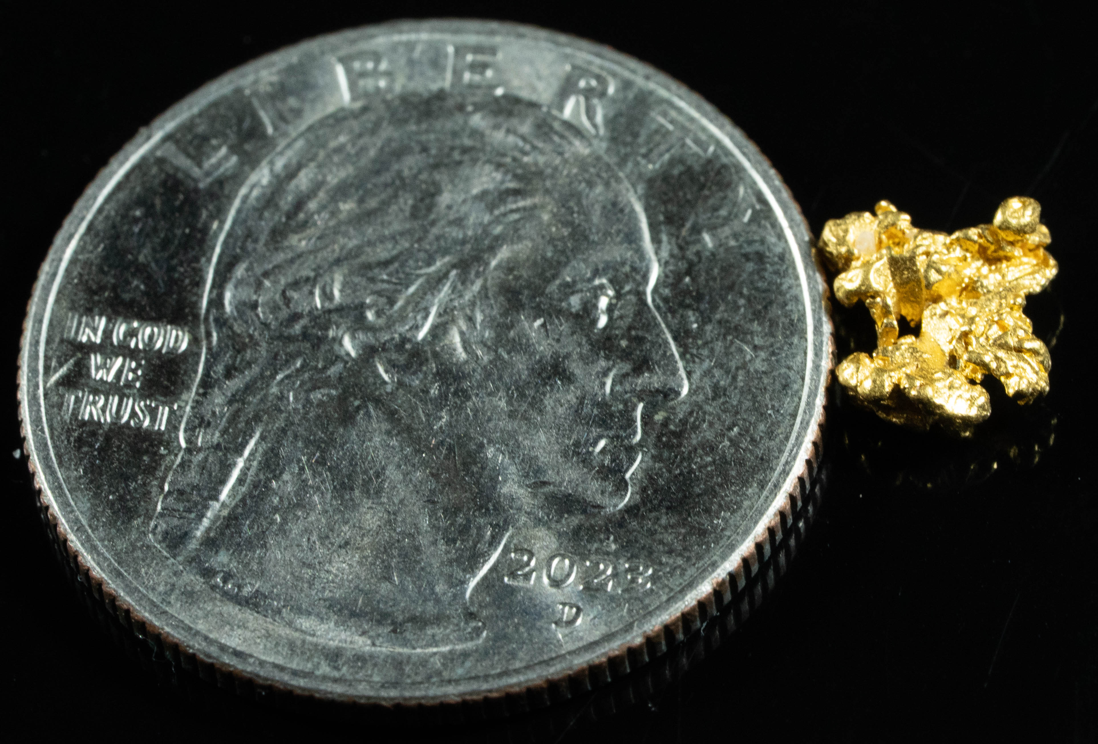#811 Natural Gold Nugget Australian .74 Grams Genuine