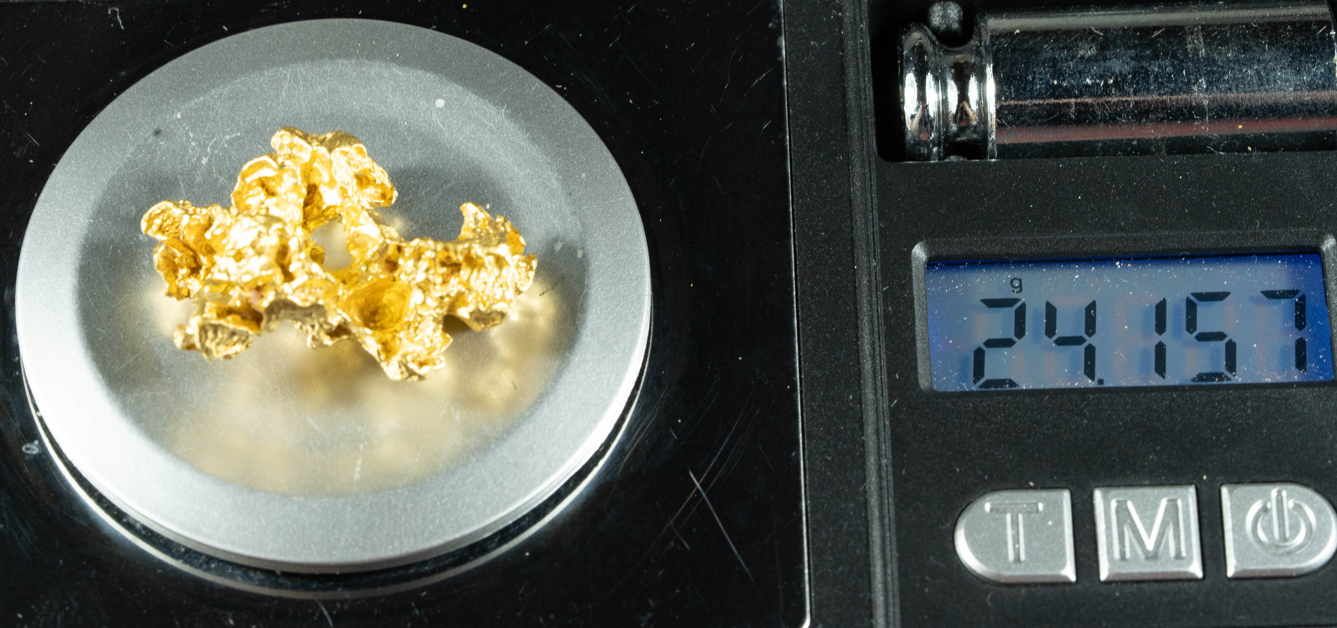 #1236 Natural Gold Nugget Australian 24.15 Grams Genuine