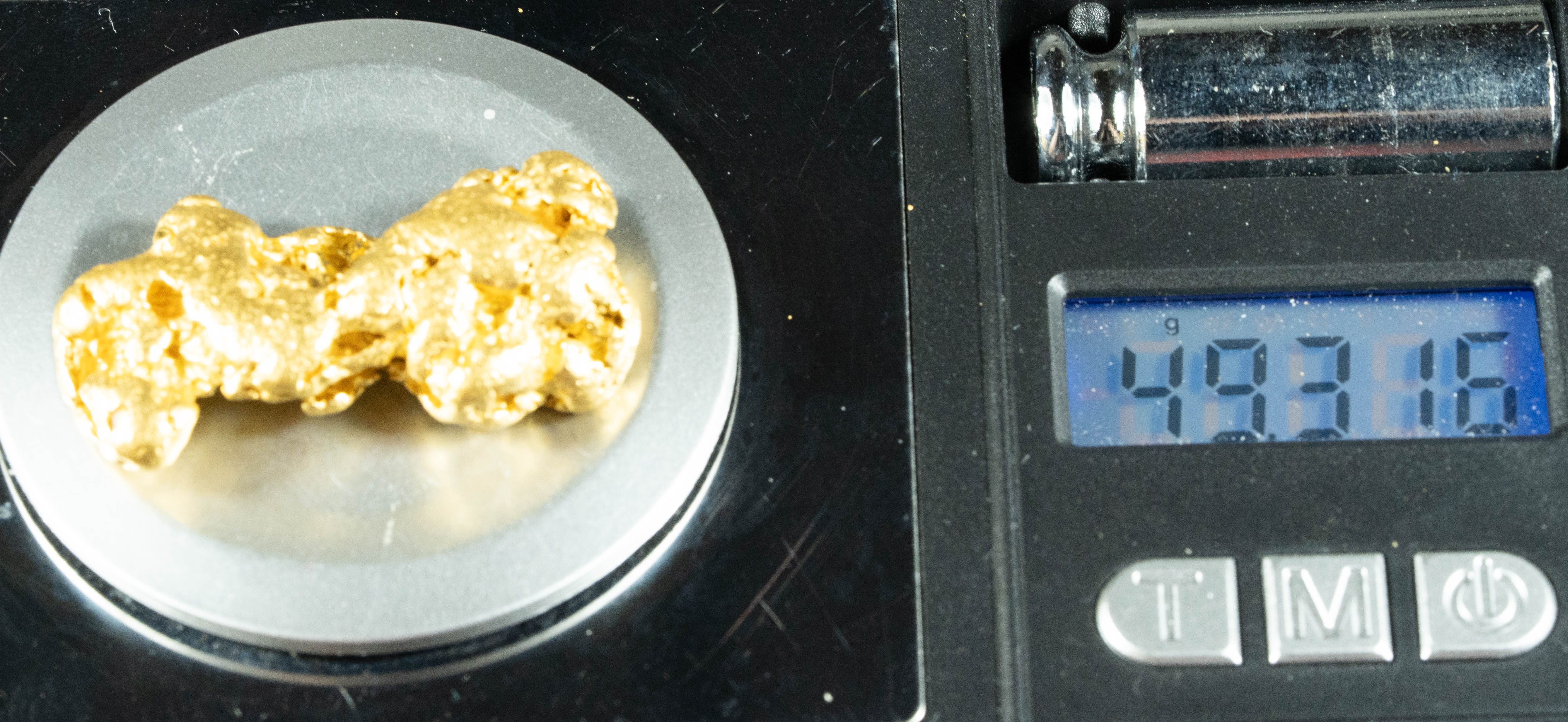 #1239 Natural Gold Nugget Australian 49.31 Grams Genuine