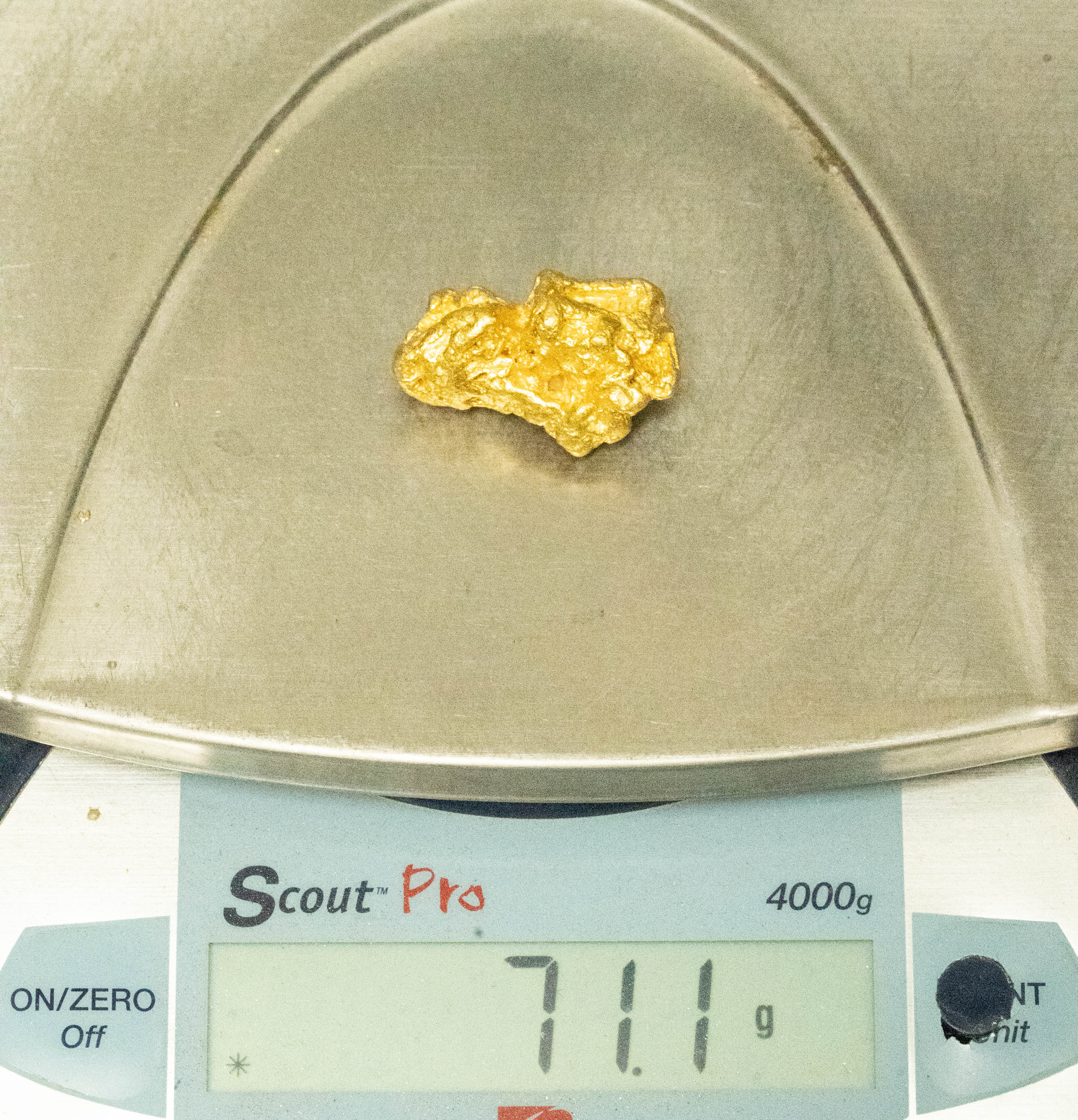 Large Australian Gold Nugget 71.10 Grams 2.28 Troy Ounces.