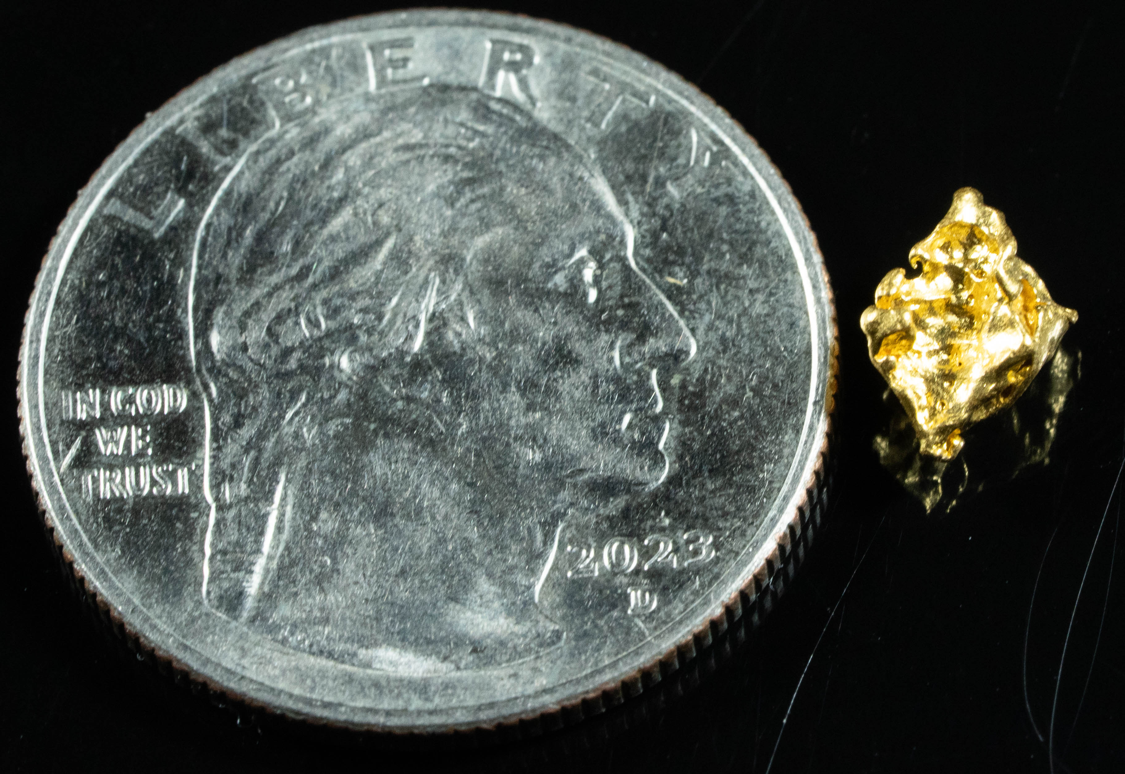 #833 Natural Gold Nugget Australian .78 Grams Genuine