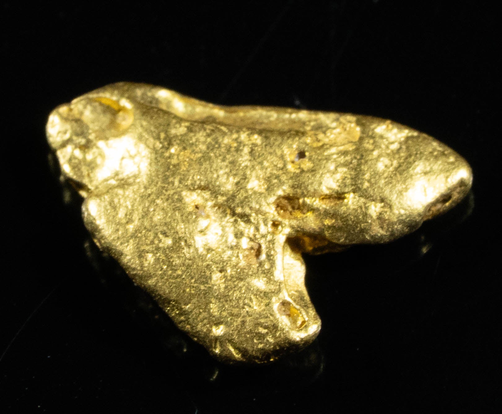 #852 Natural Gold Nugget Australian .80 Grams Genuine