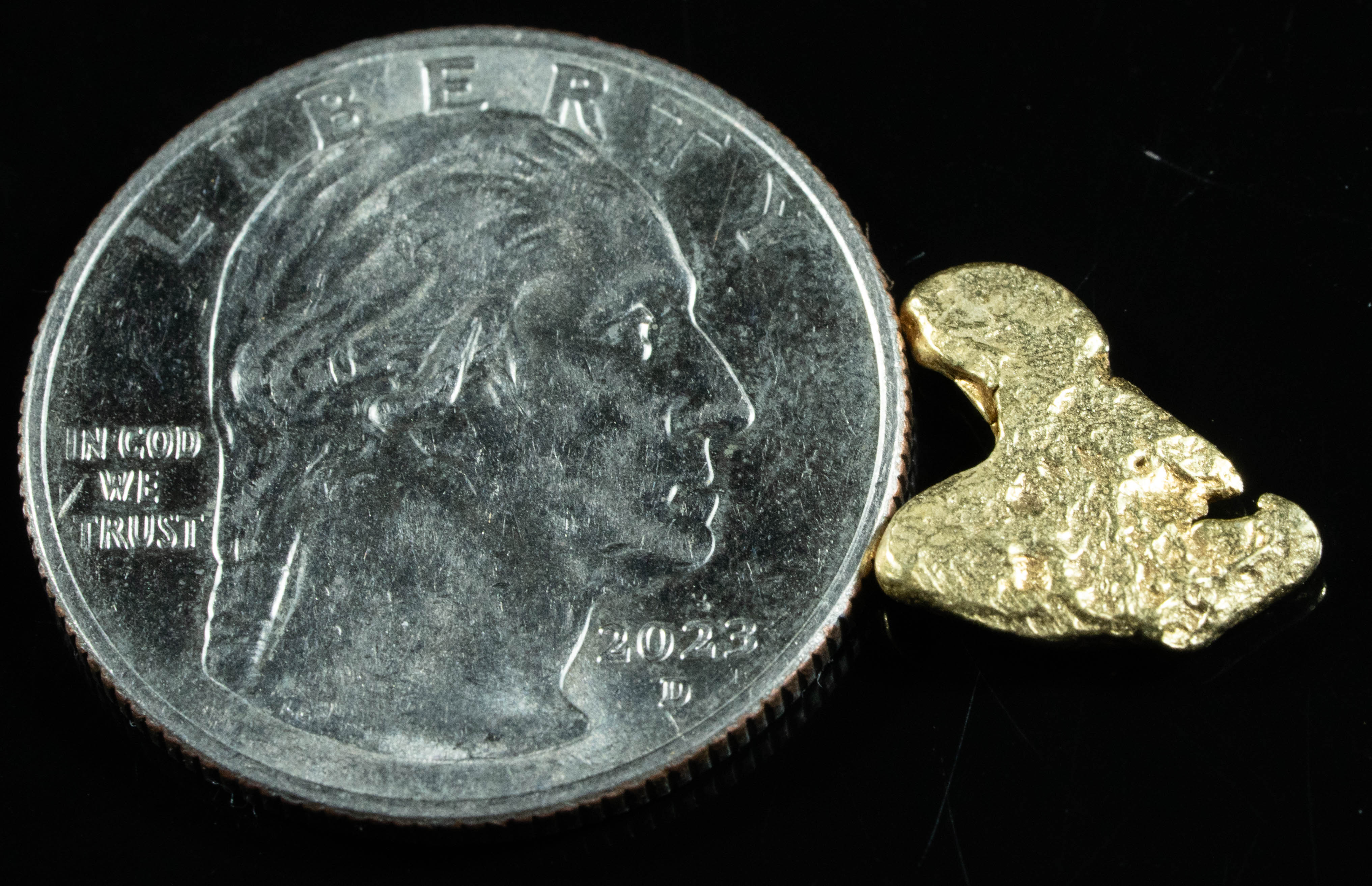 #90 Alaskan BC Natural Gold Nugget 1.56 Grams Genuine