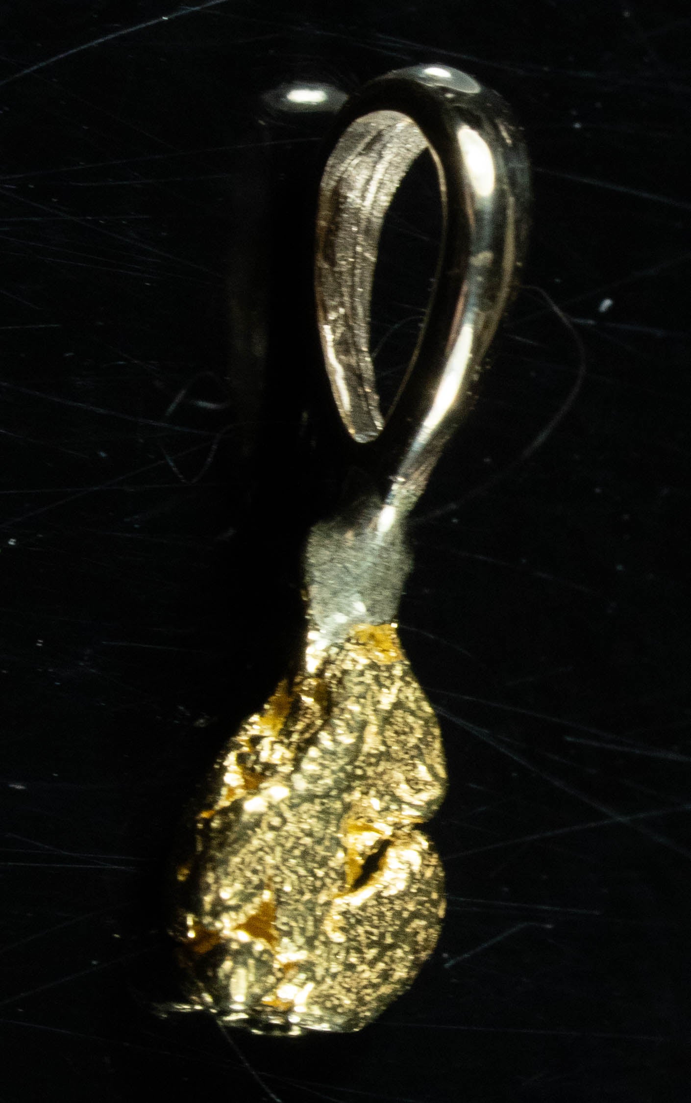 #657 Alaskan-Yukon BC Natural Gold Nugget Pendant .41 Grams Authentic