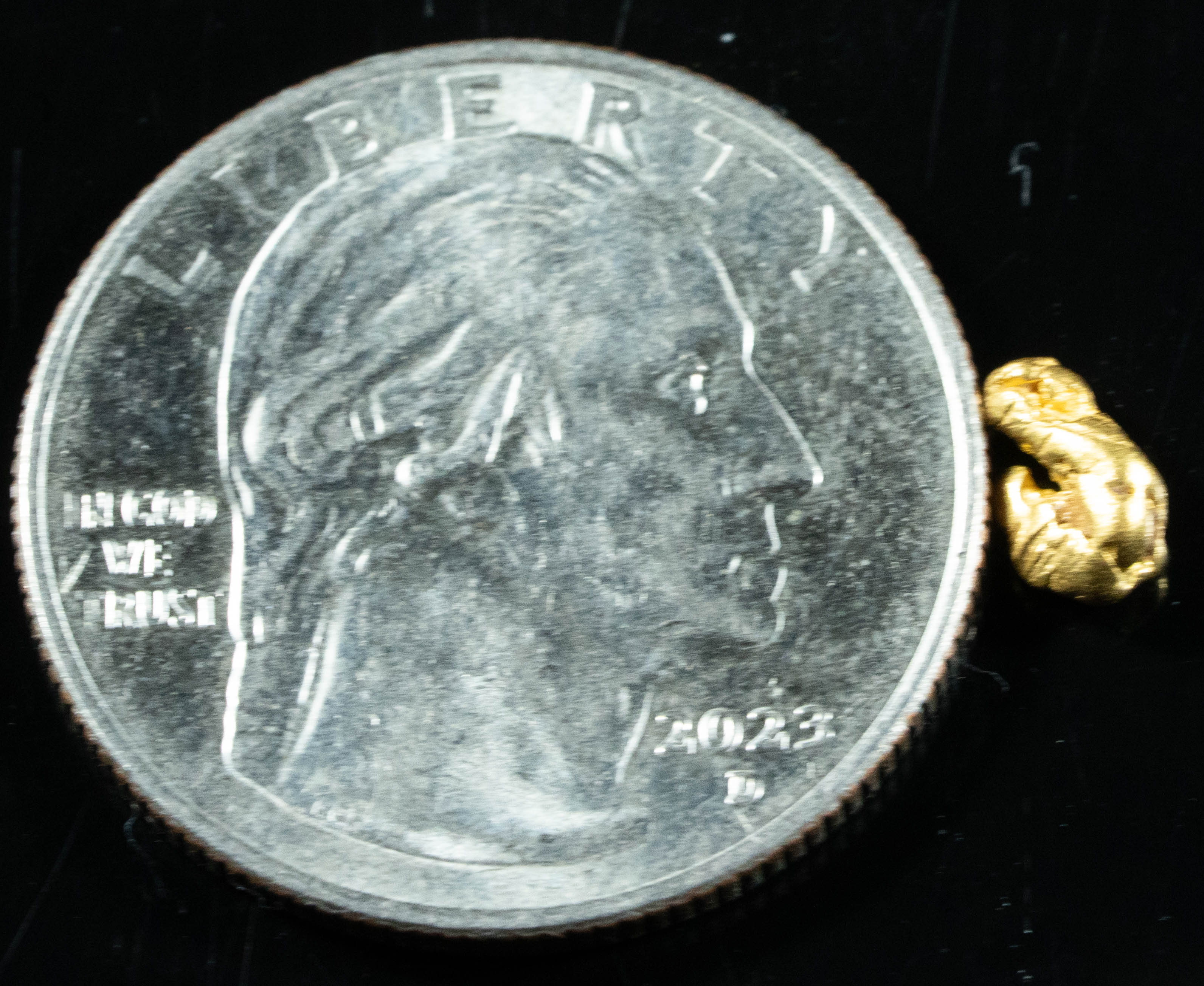 #727 Natural Gold Nugget Australian .59 Grams Genuine
